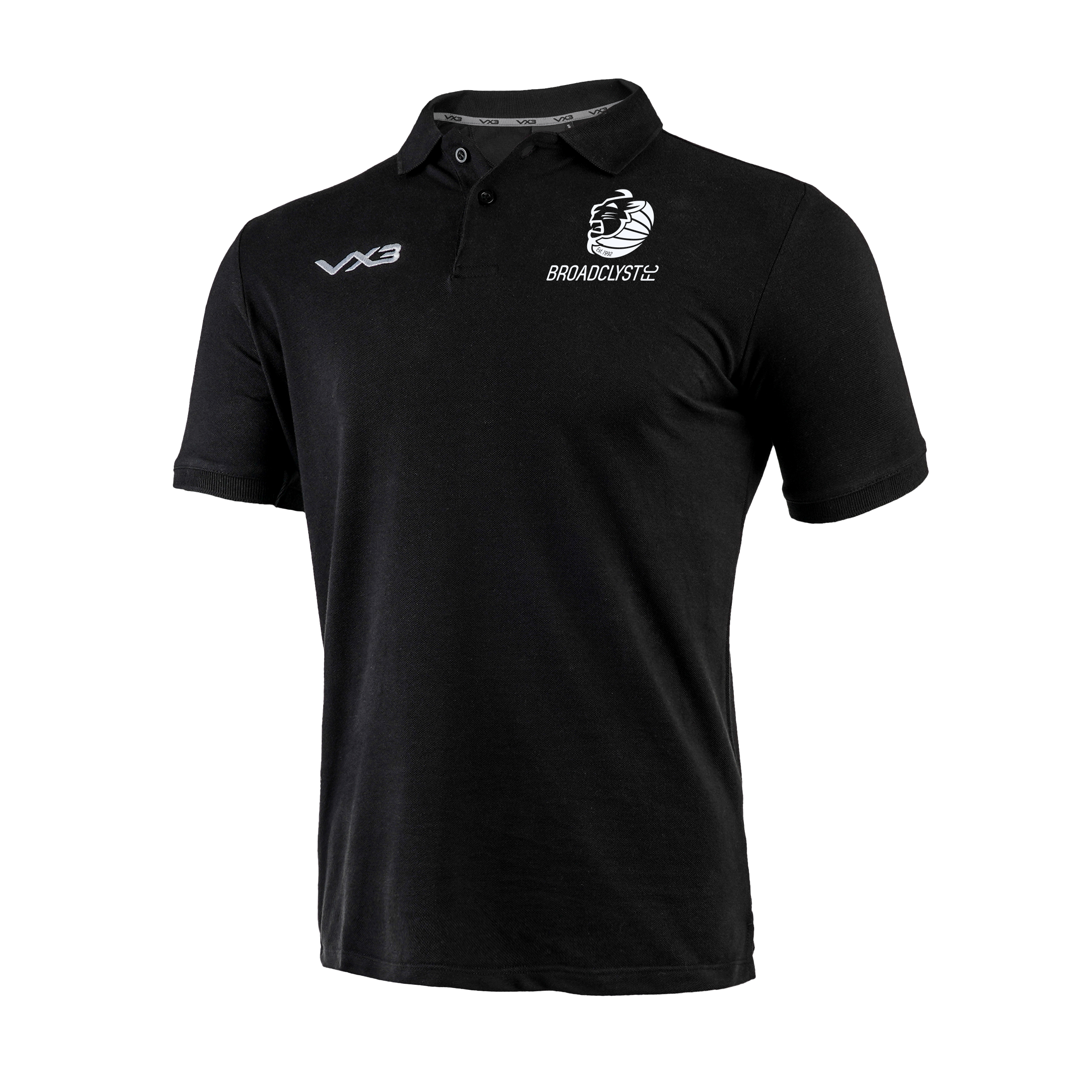 Broadclyst FC Primus Polo Shirt Black