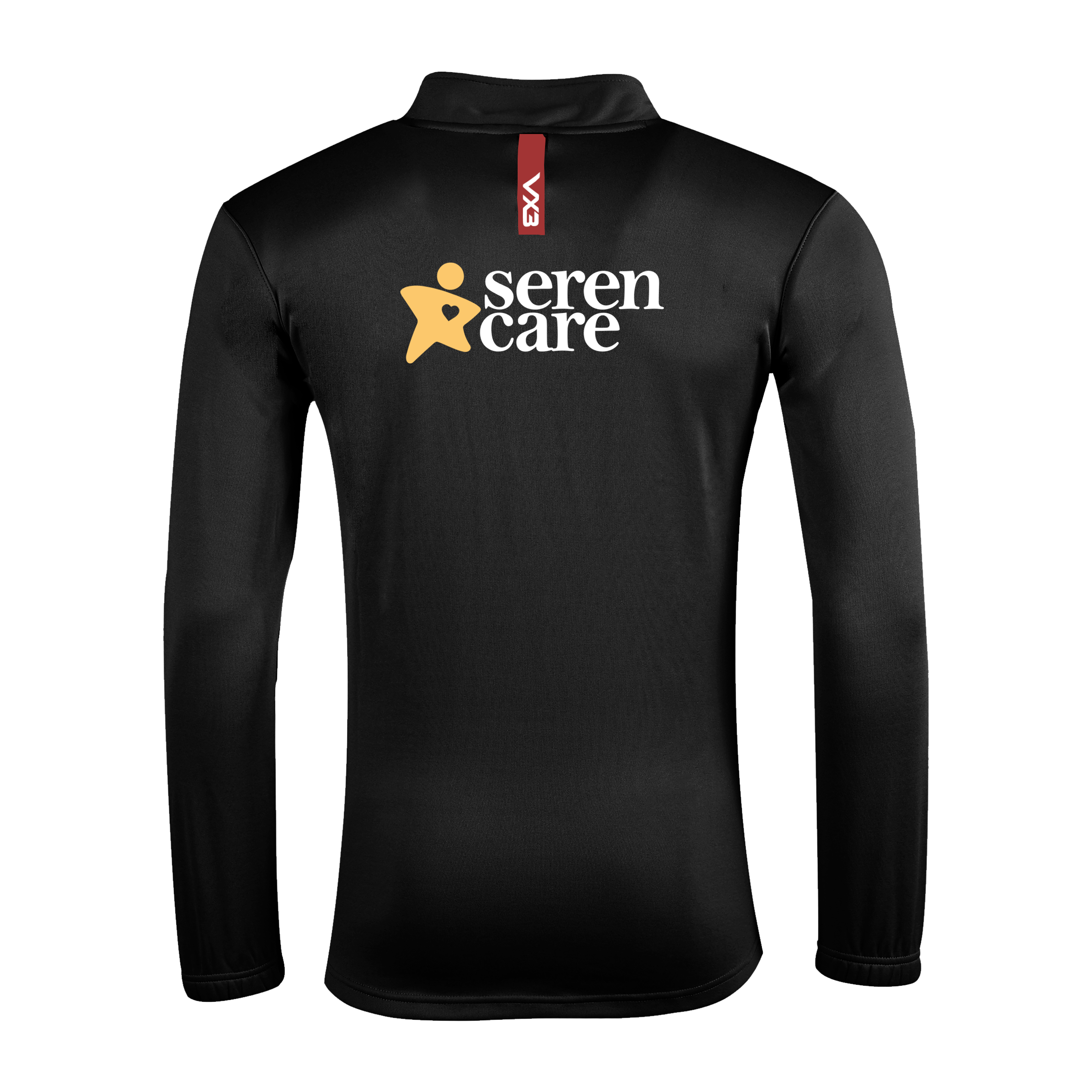 Brynmawr United FC Black/Red Fortis Youth Quarter Zip Sweat