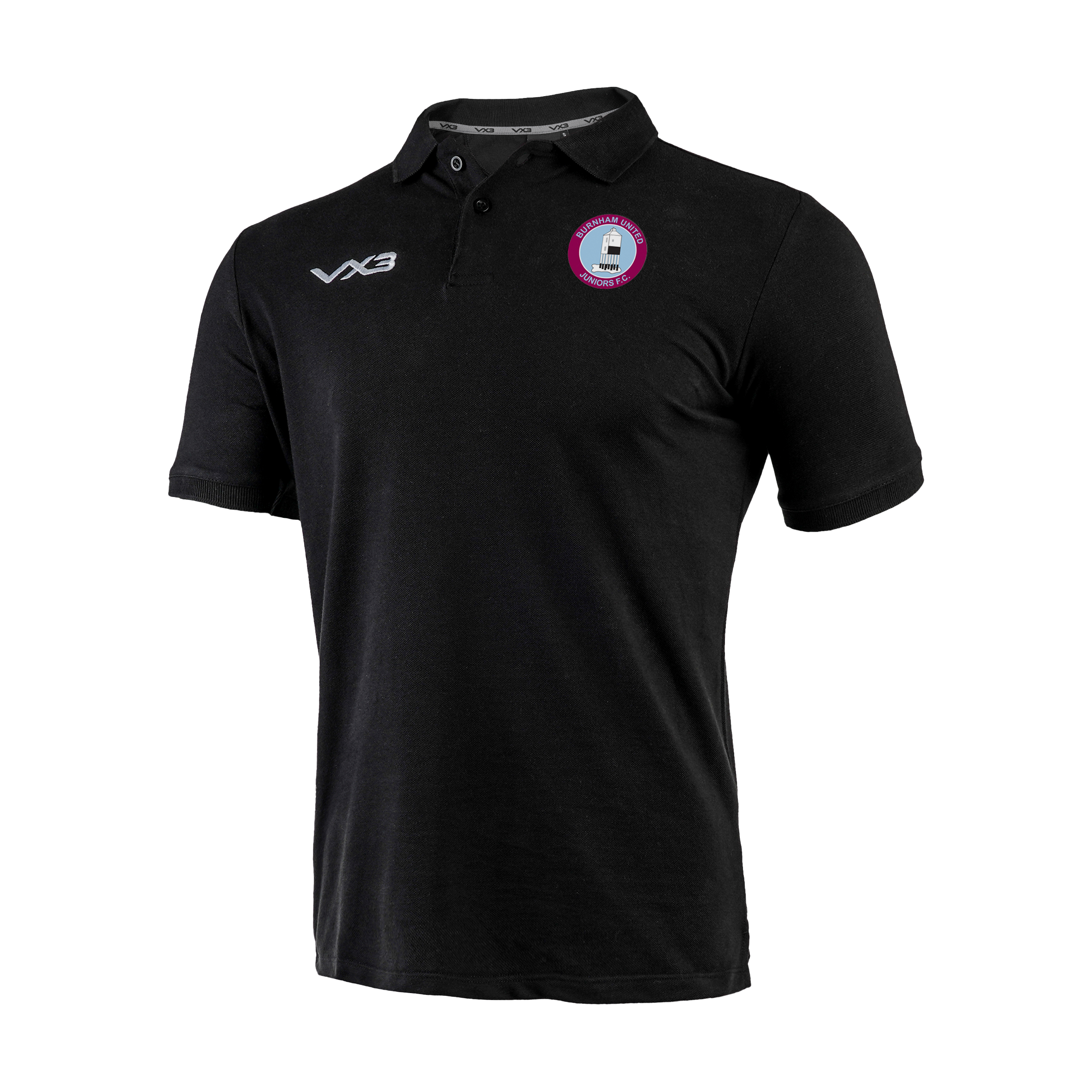 Burnham United Juniors FC Black Primus Polo Shirt - Adults