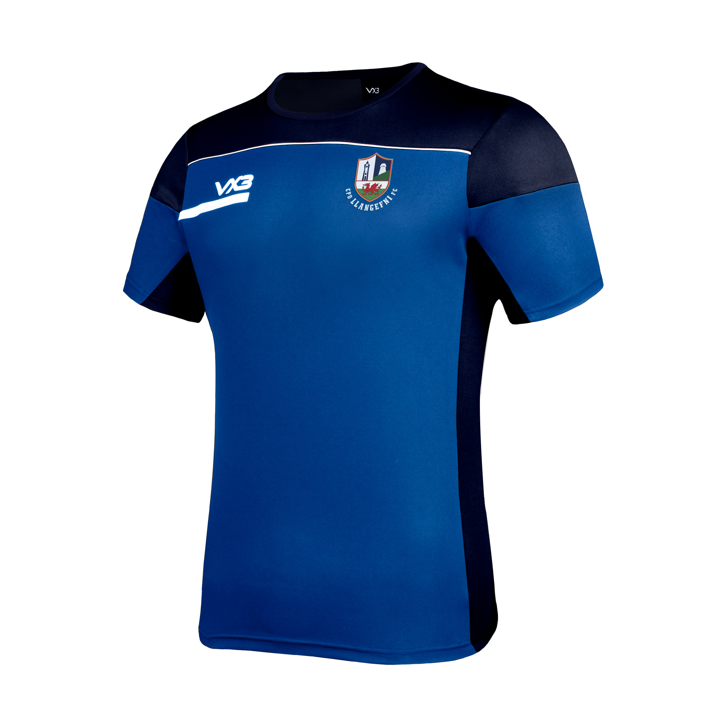 CPD Llangefni FC Royal/Navy Opus Tee