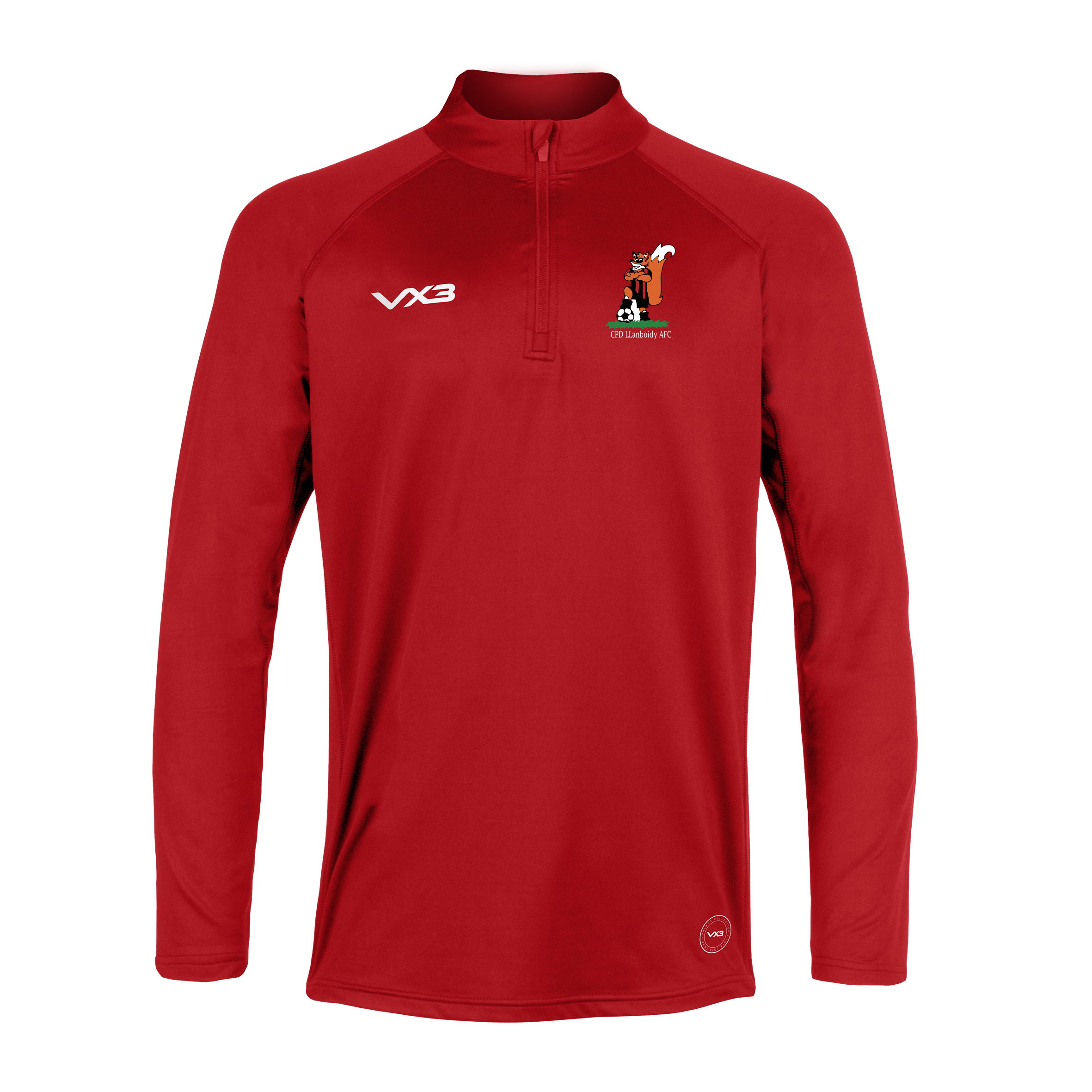 CPD Llanboidy AFC Primus Youth Quarter Zip Red