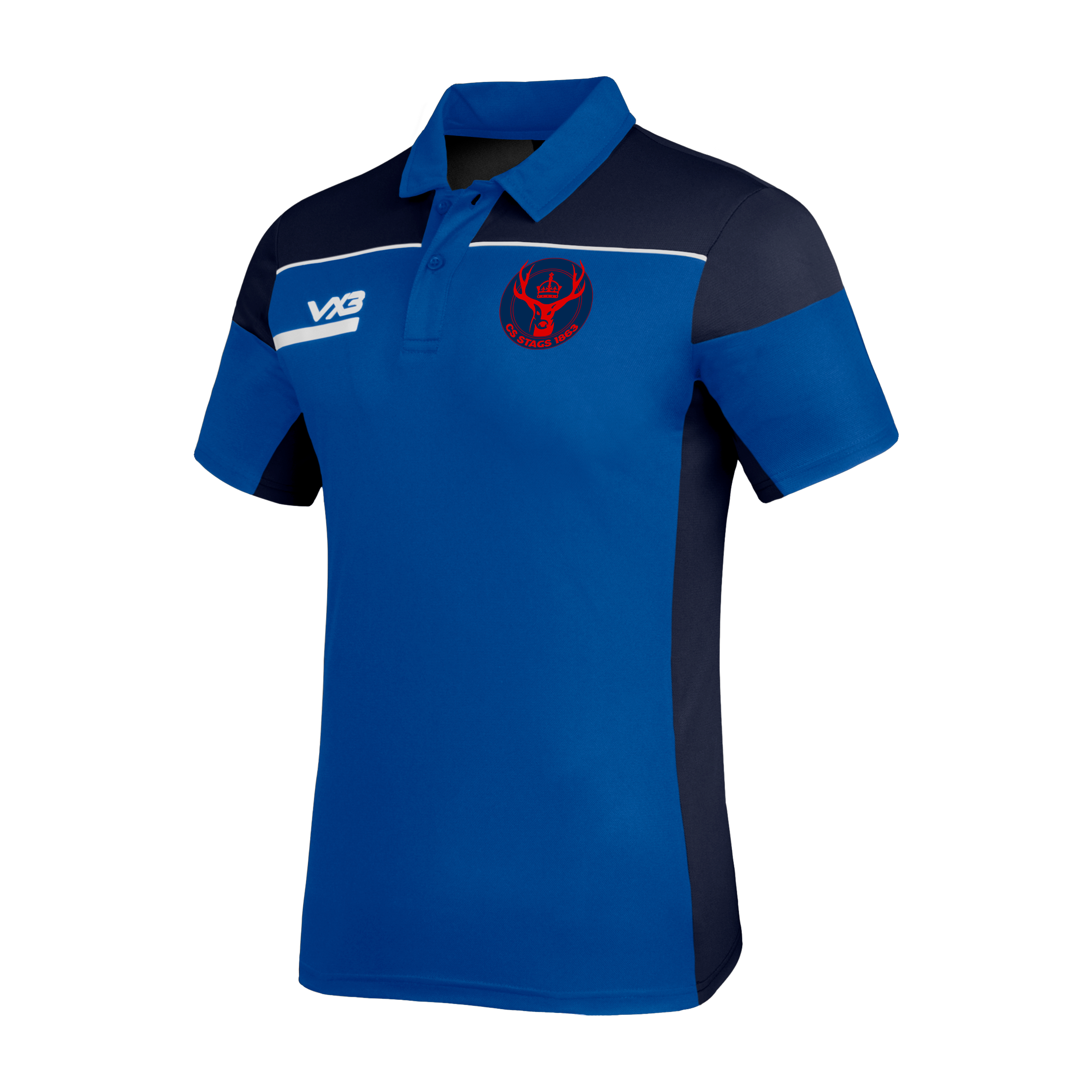 CS Stags 1863 Royal/Navy Opus Polo