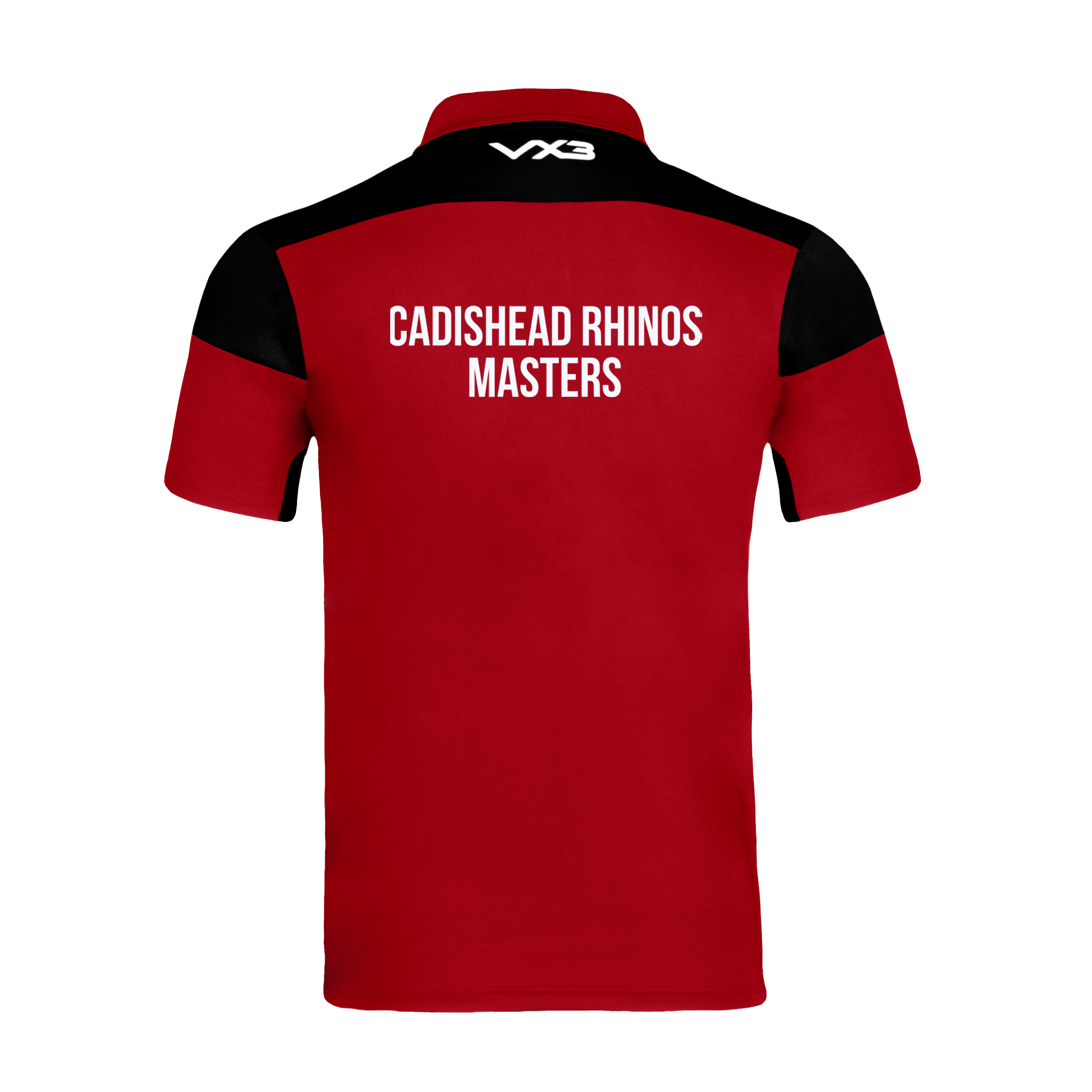Cadishead Rhinos Masters Opus Polo - Red Black