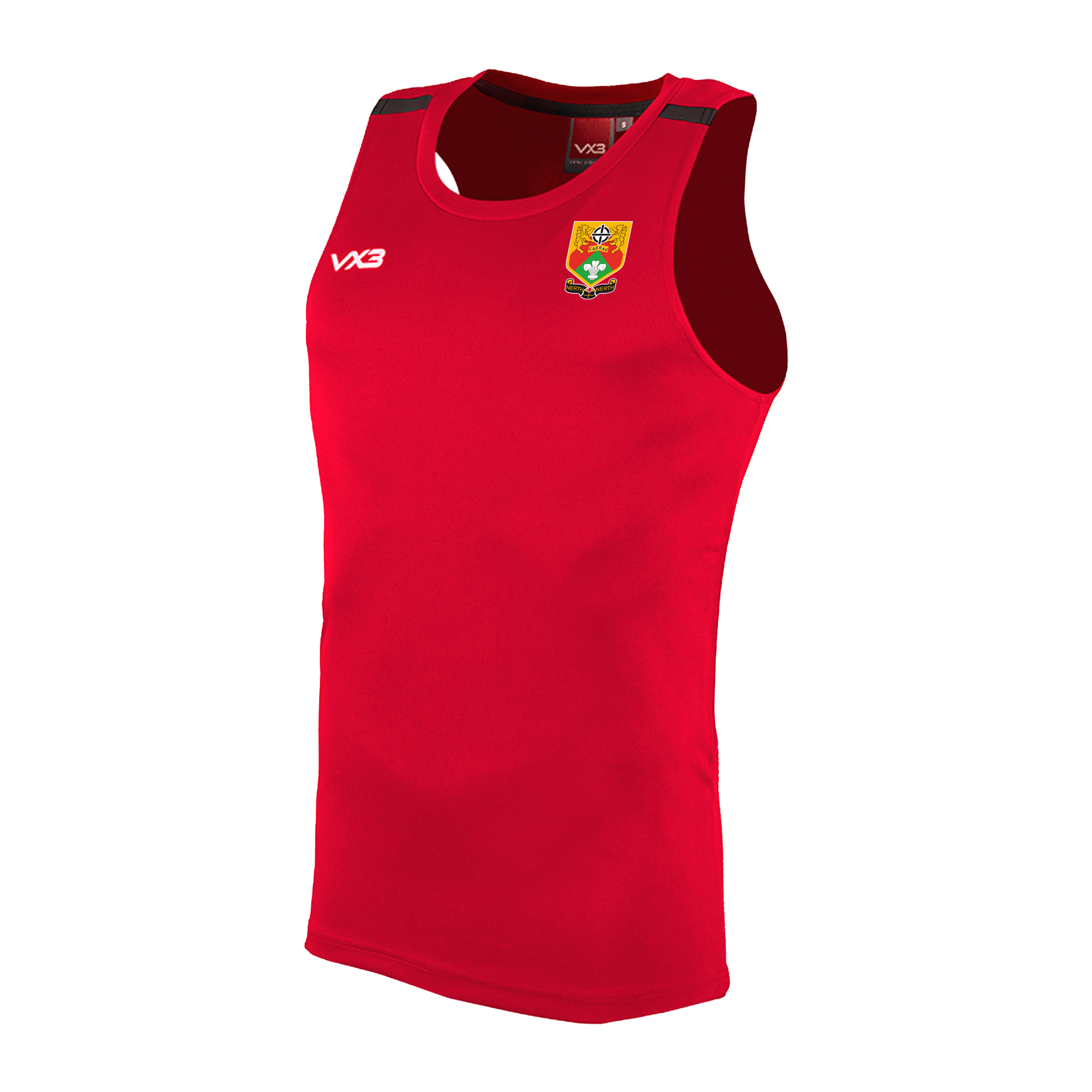 Caerau Ely RFC Fortis Vest - Red Black