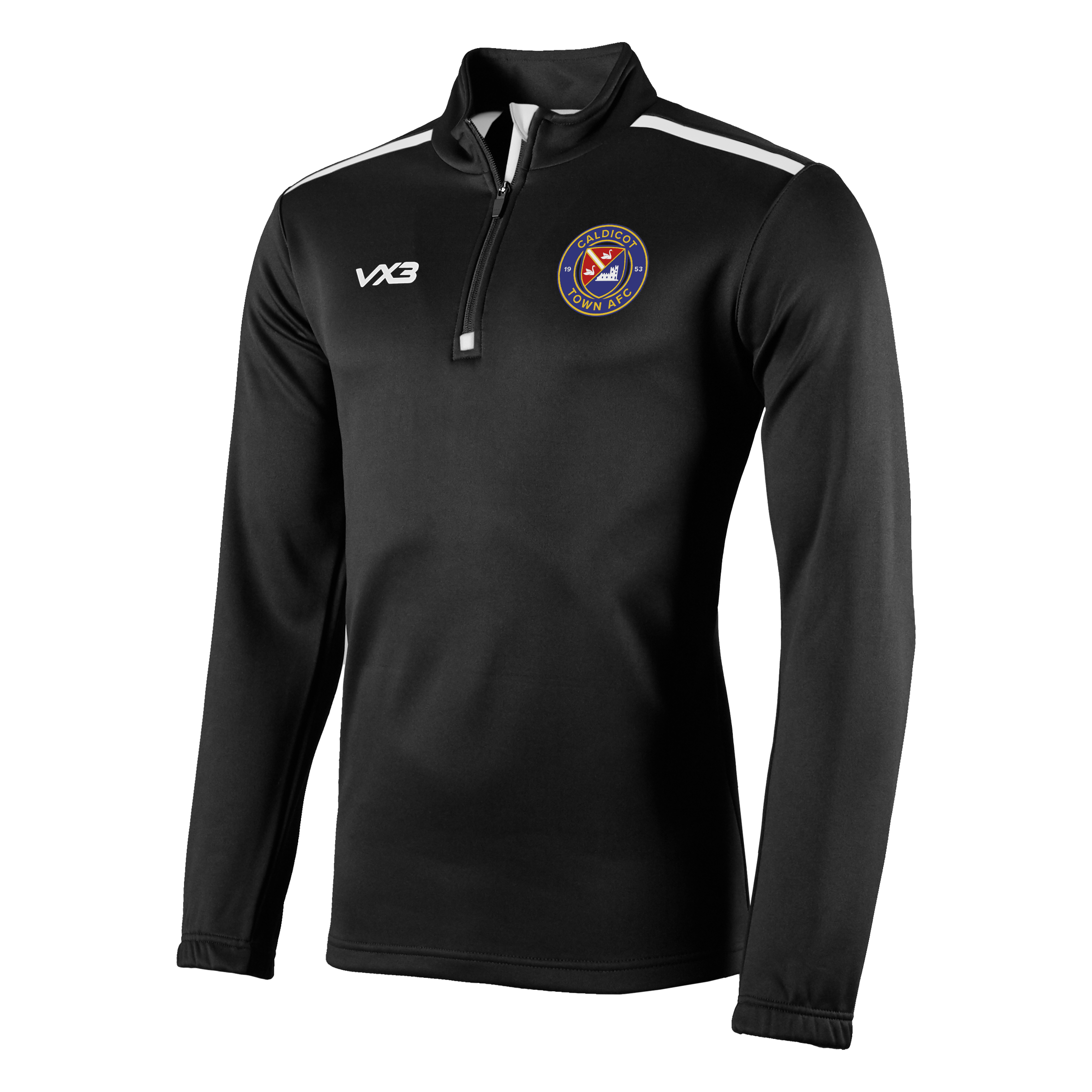 Caldicot Town AFC Black Fortis Quarter Zip Sweat