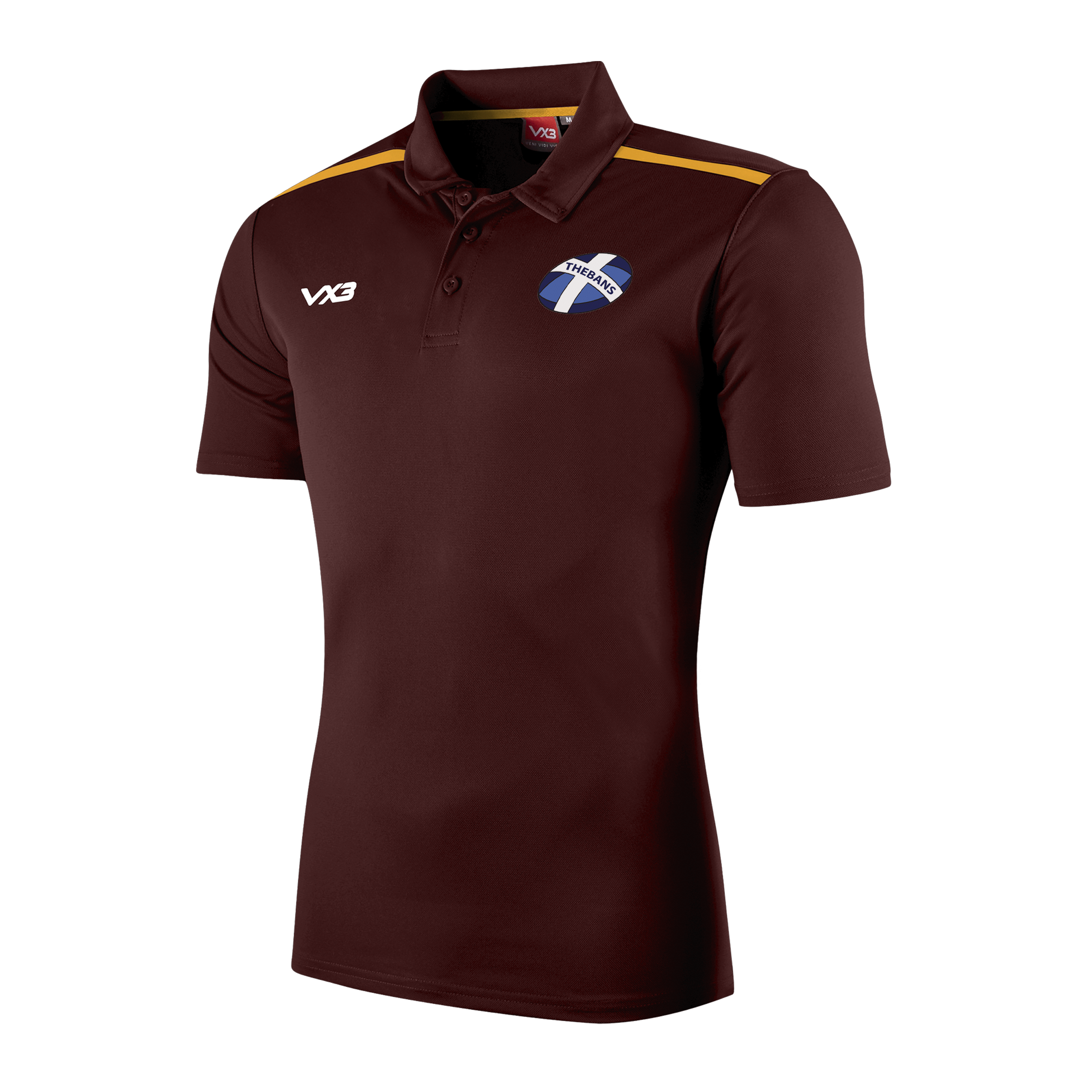 Caledonian Thebans RFC Maroon Fortis Polo