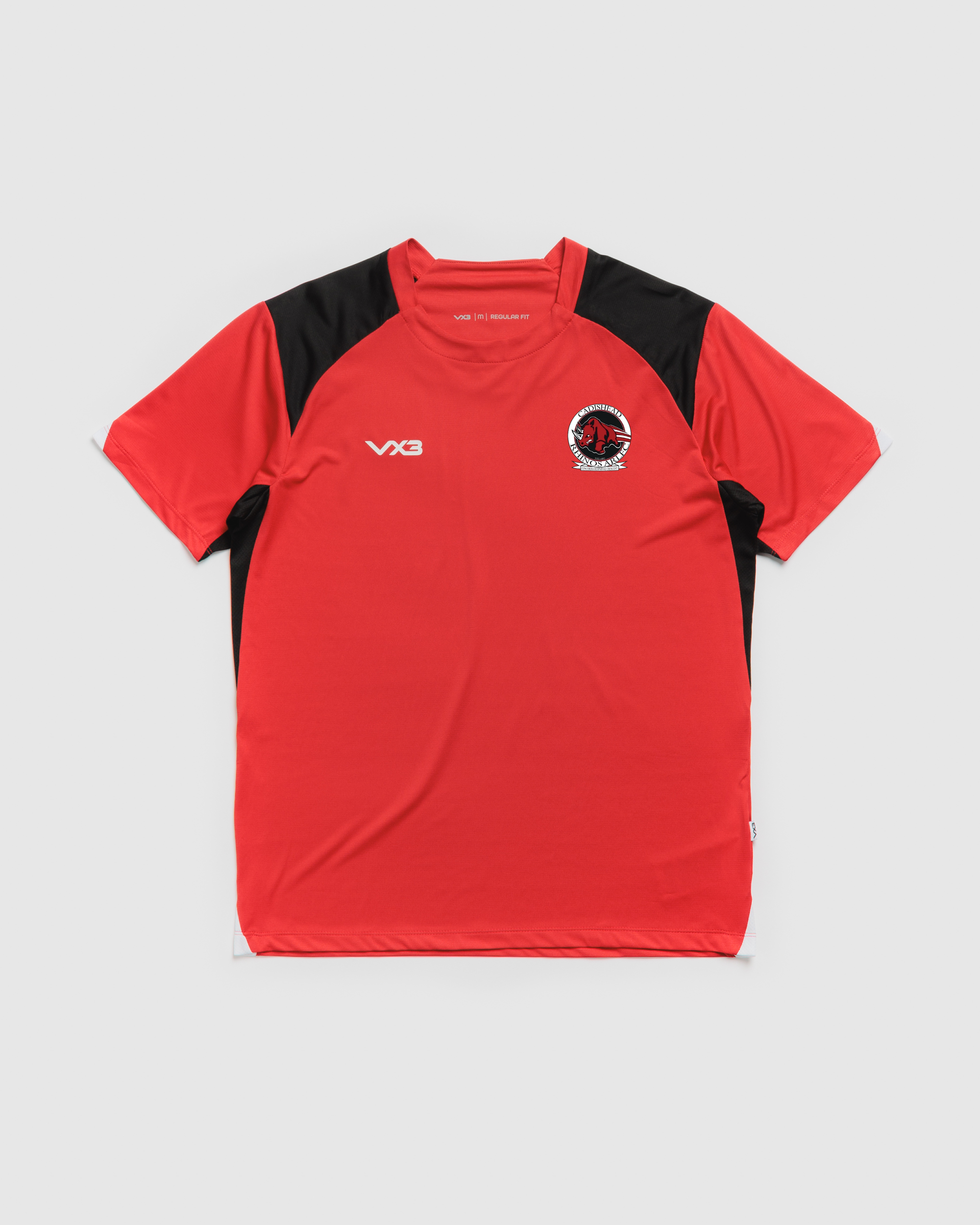Cadishead Rhinos ARLFC Vertex Tee -Red/Black/White