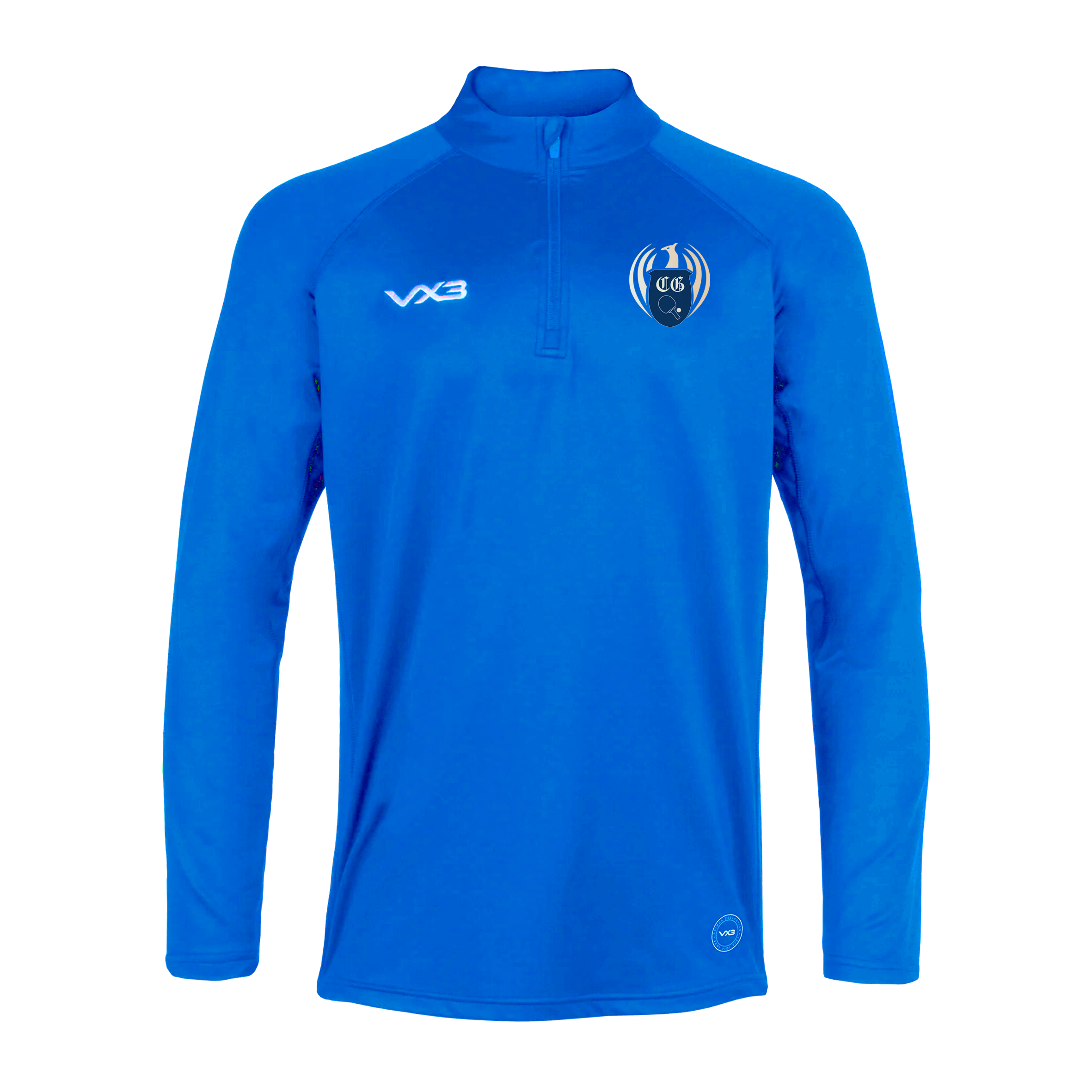 Cam Gears Table Tennis Club Royal Primus Youth Quarter Zip