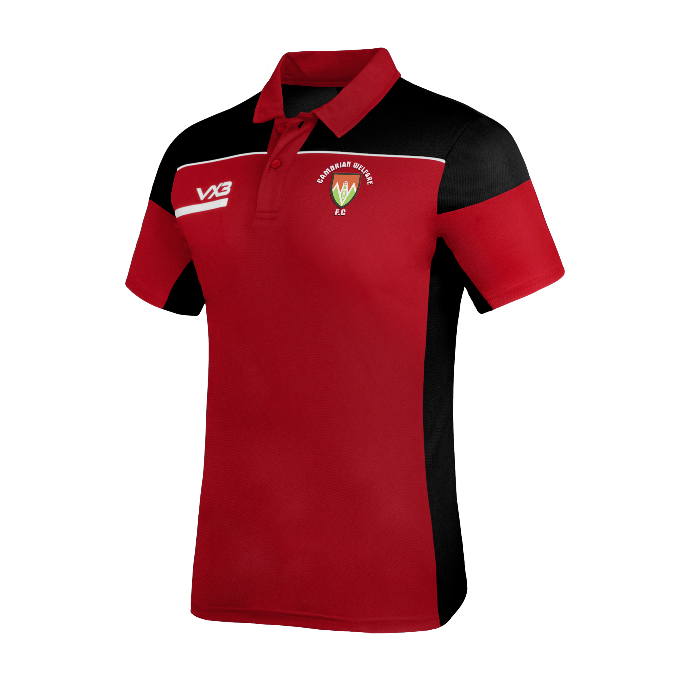 Cambrian Welfare FC Red Opus Polo