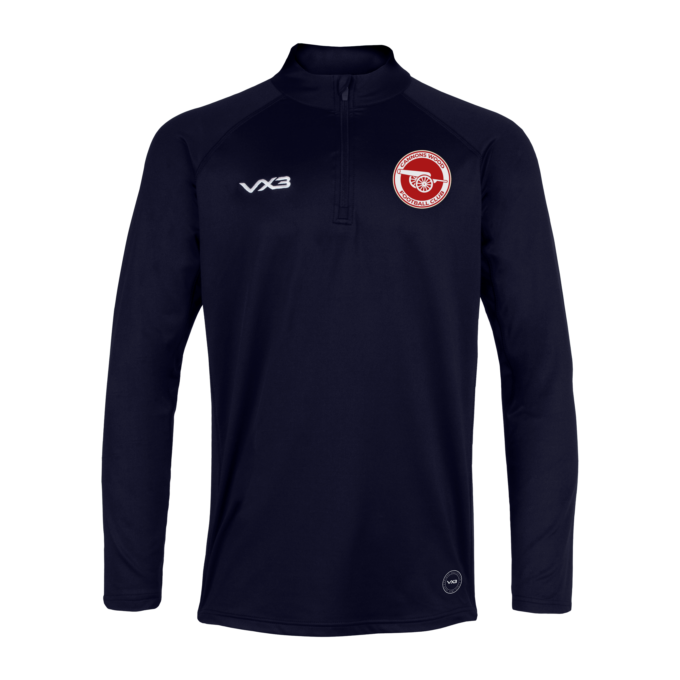 Cannons Wood FC Players Navy Primus Quarter Zip