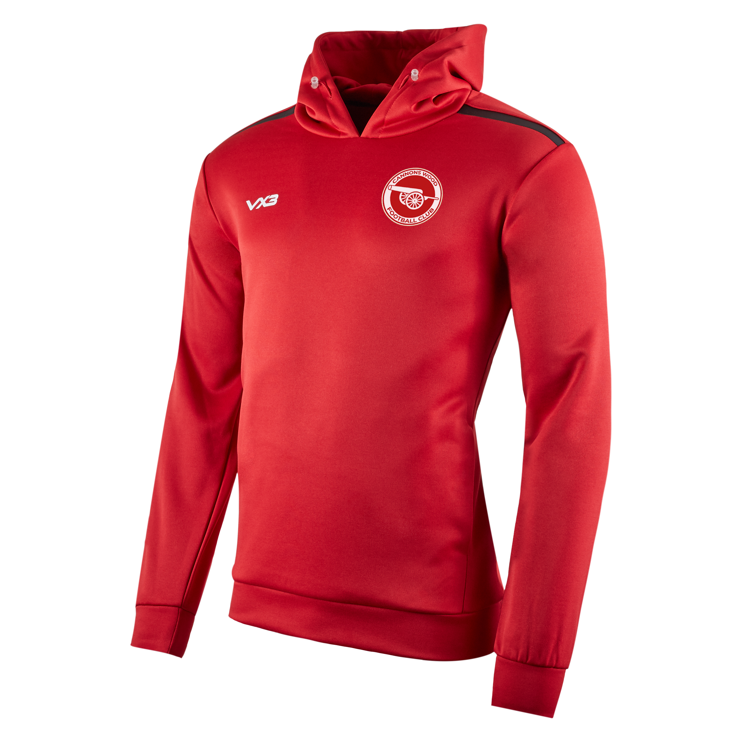 Cannons Wood FC Players Red Fortis Youth Hoodie