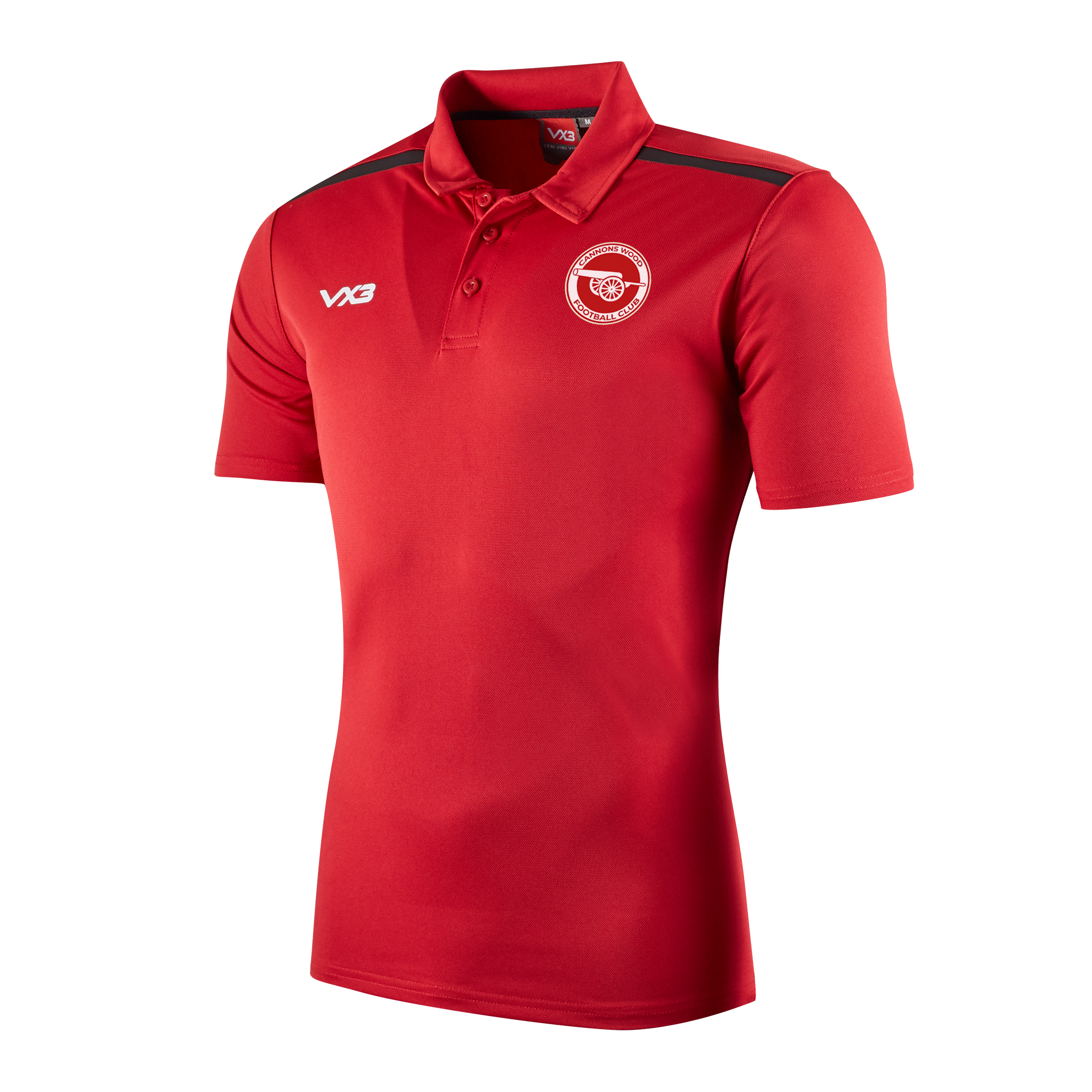 Cannons Wood FC Players Red Fortis Polo