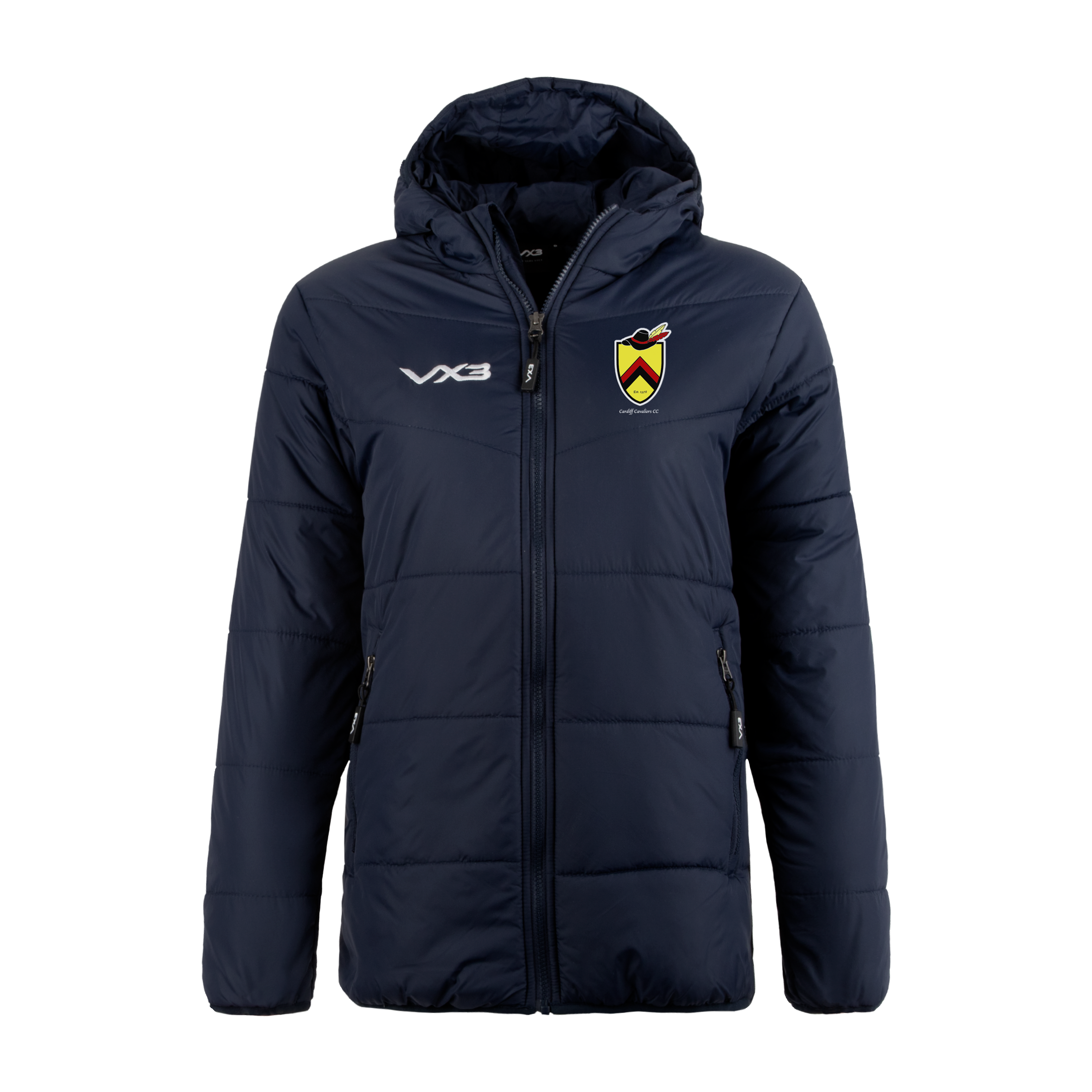 Cardiff Cavaliers CC Lorica Quilted Jacket Ladies Navy