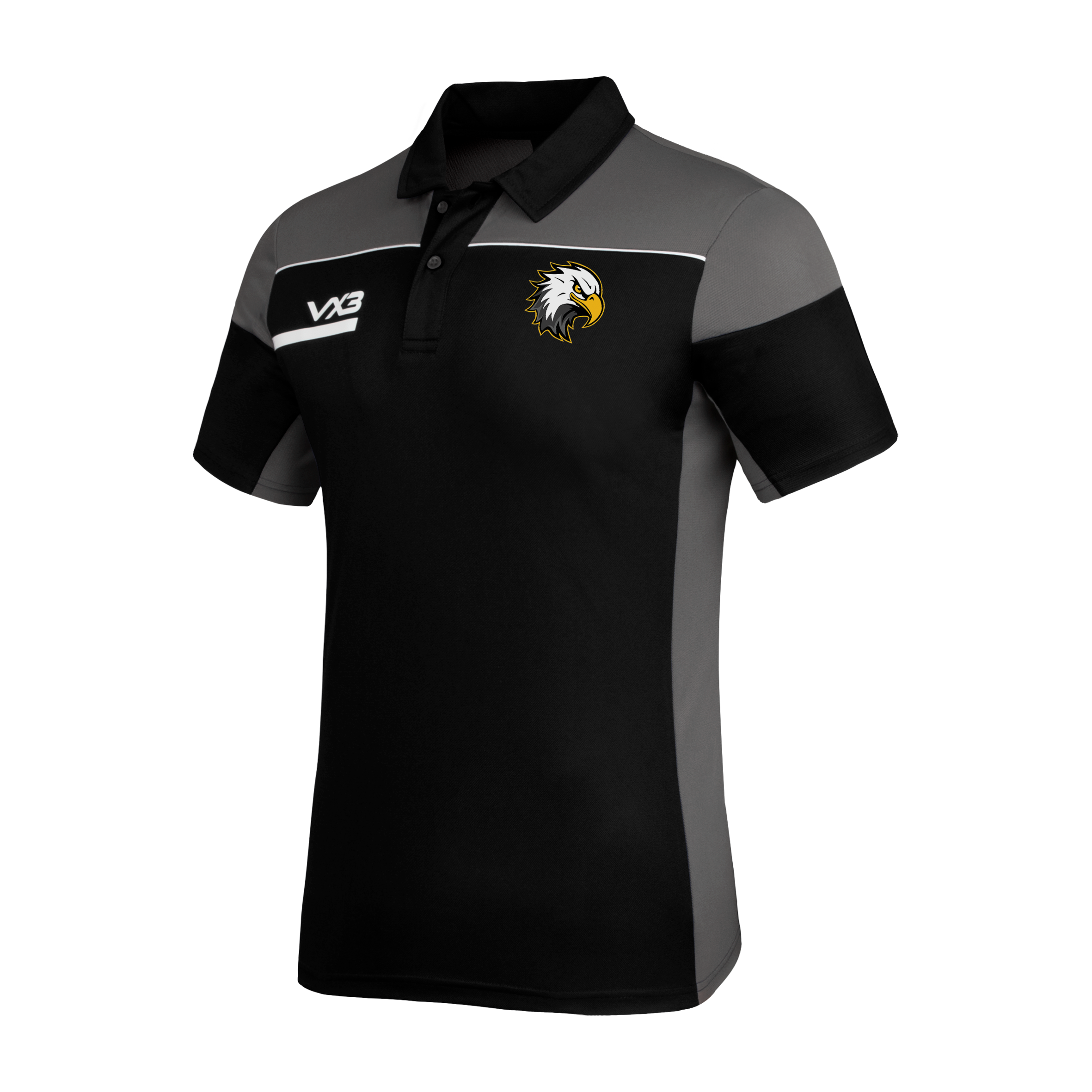 Cardiff Eagles Ice Hockey Club Black/Grey Opus Polo