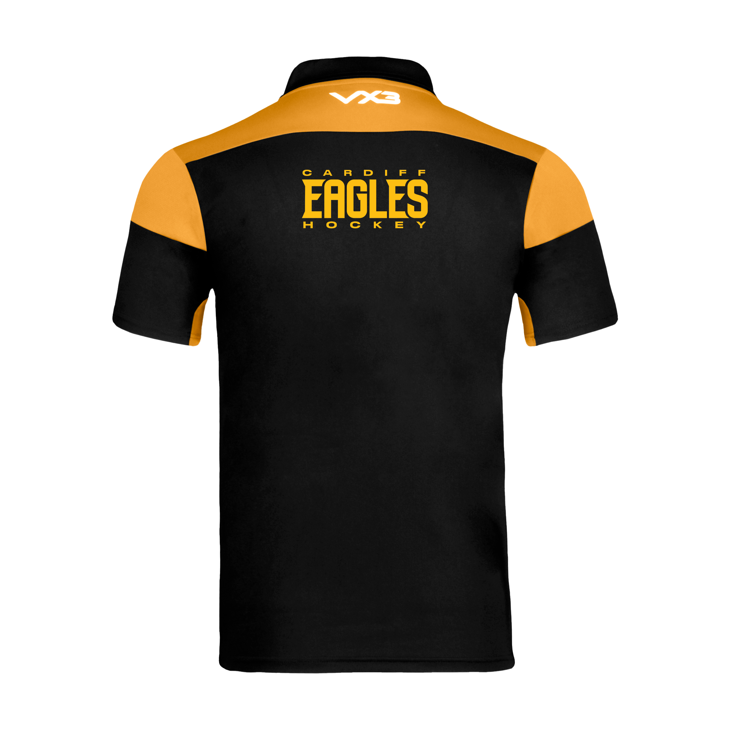 Cardiff Eagles Ice Hockey Club Black/Amber Opus Polo