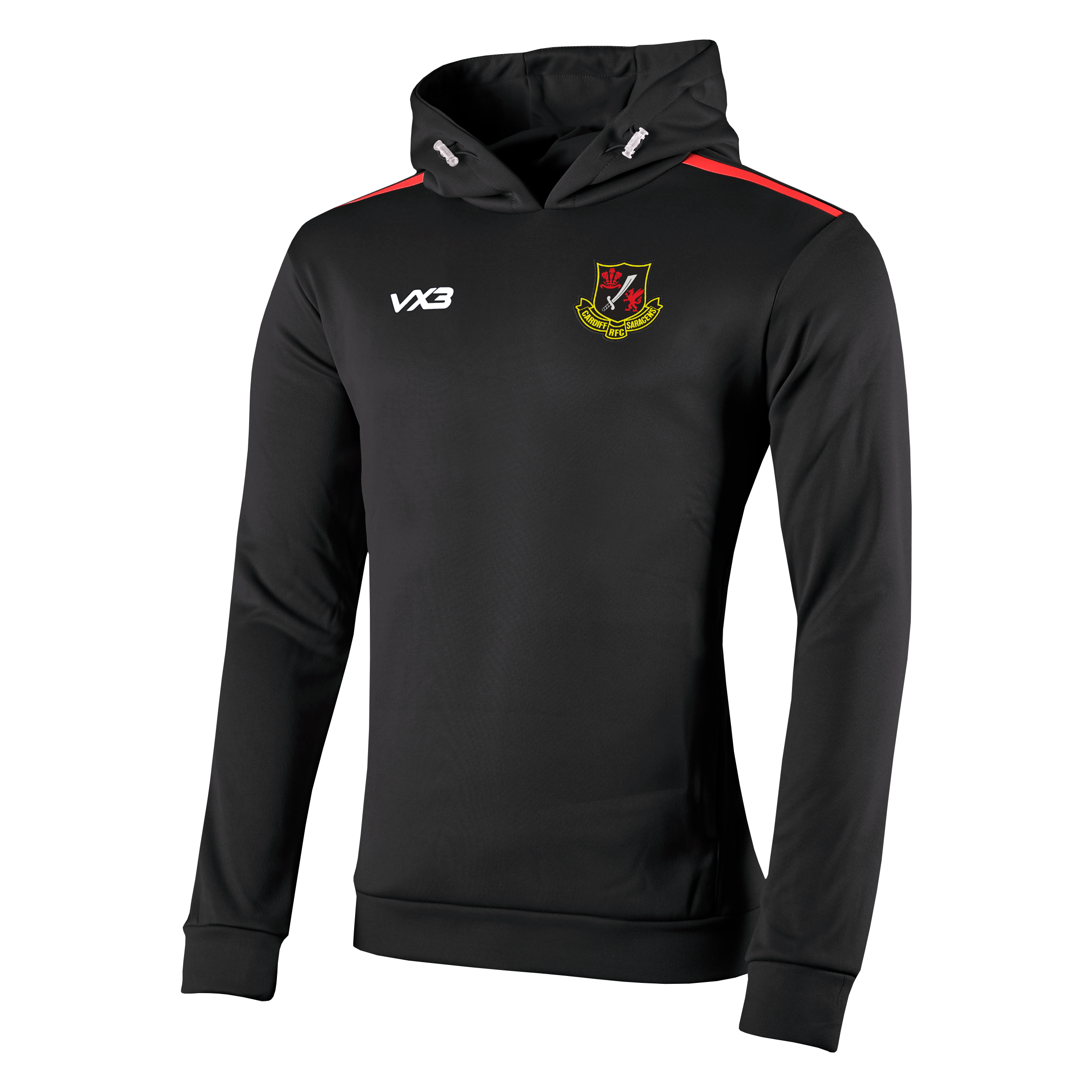 Cardiff Saracens RFC Black Fortis Youth Hoodie