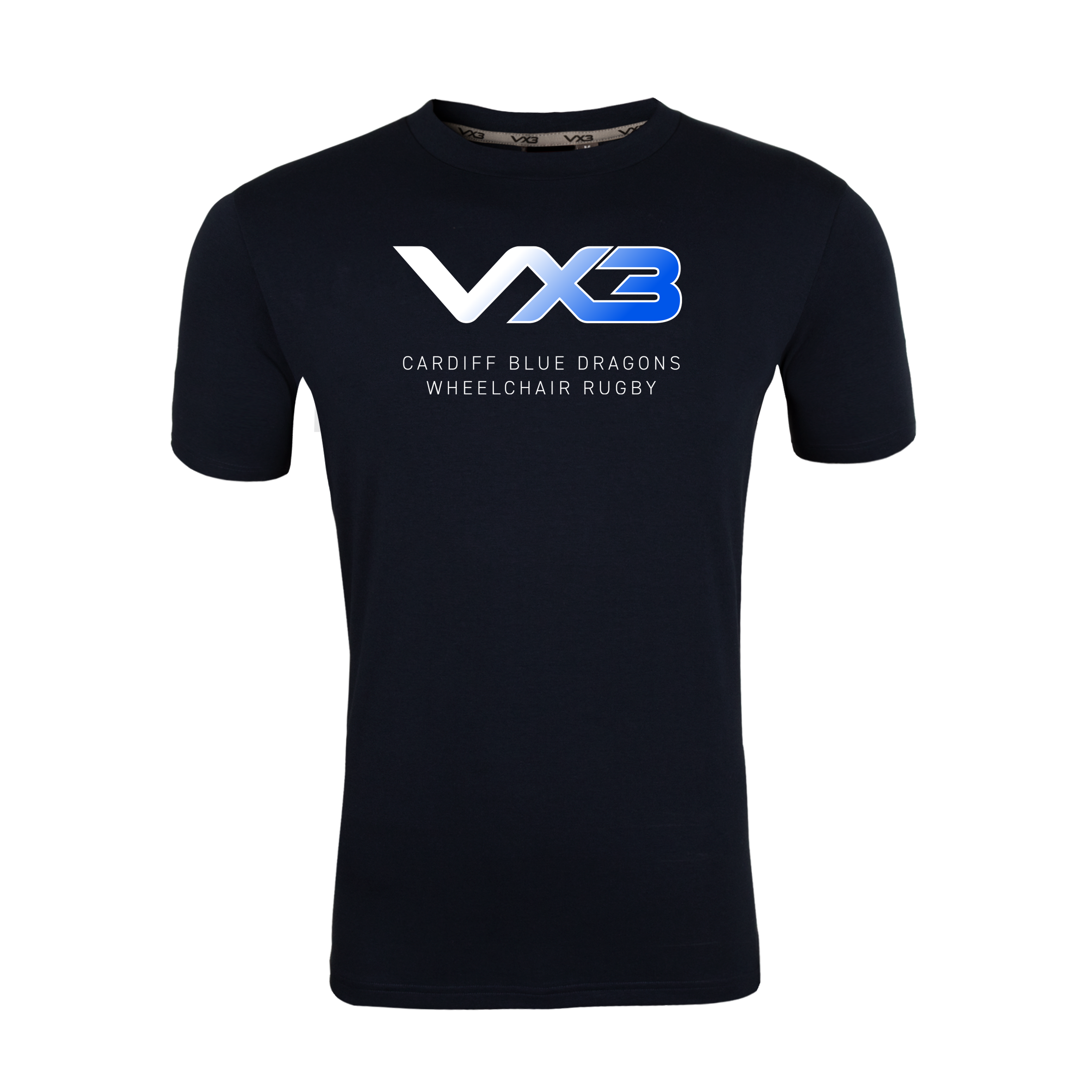 Cardiff Blue Dragons Wheelchair Rugby Navy Invicta Club Tee