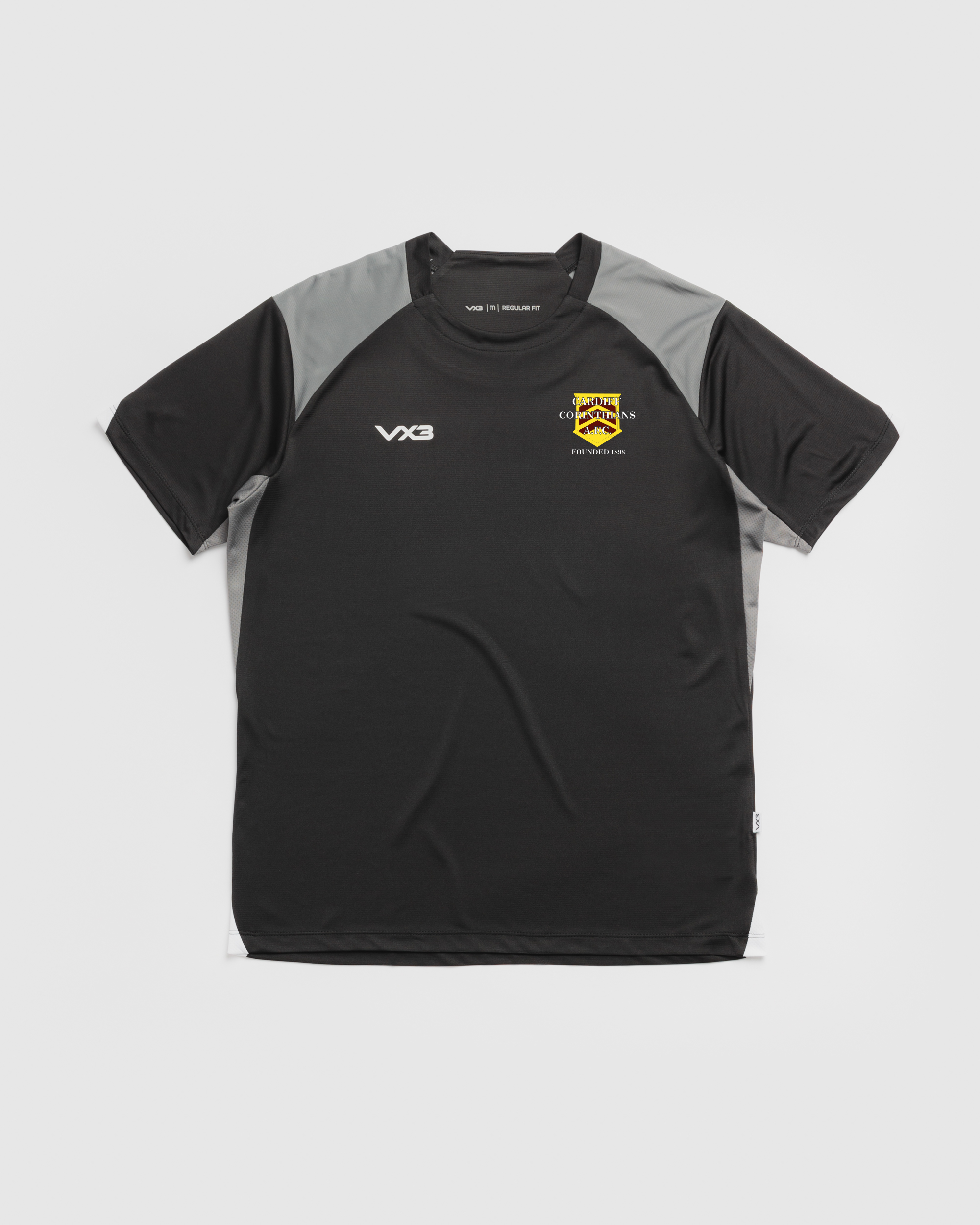 Cardiff Corinthians AFC Vertex Tee - Black Grey