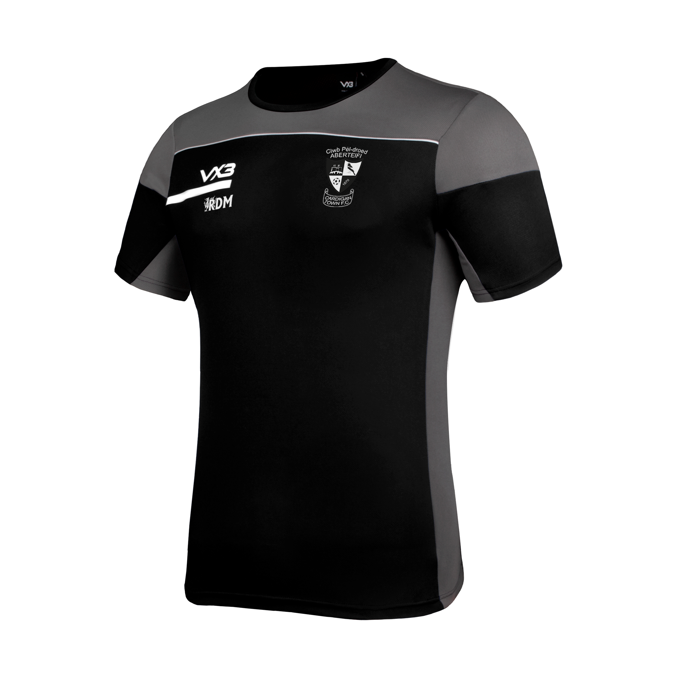 Cardigan Town FC Juniors Black Opus Tee