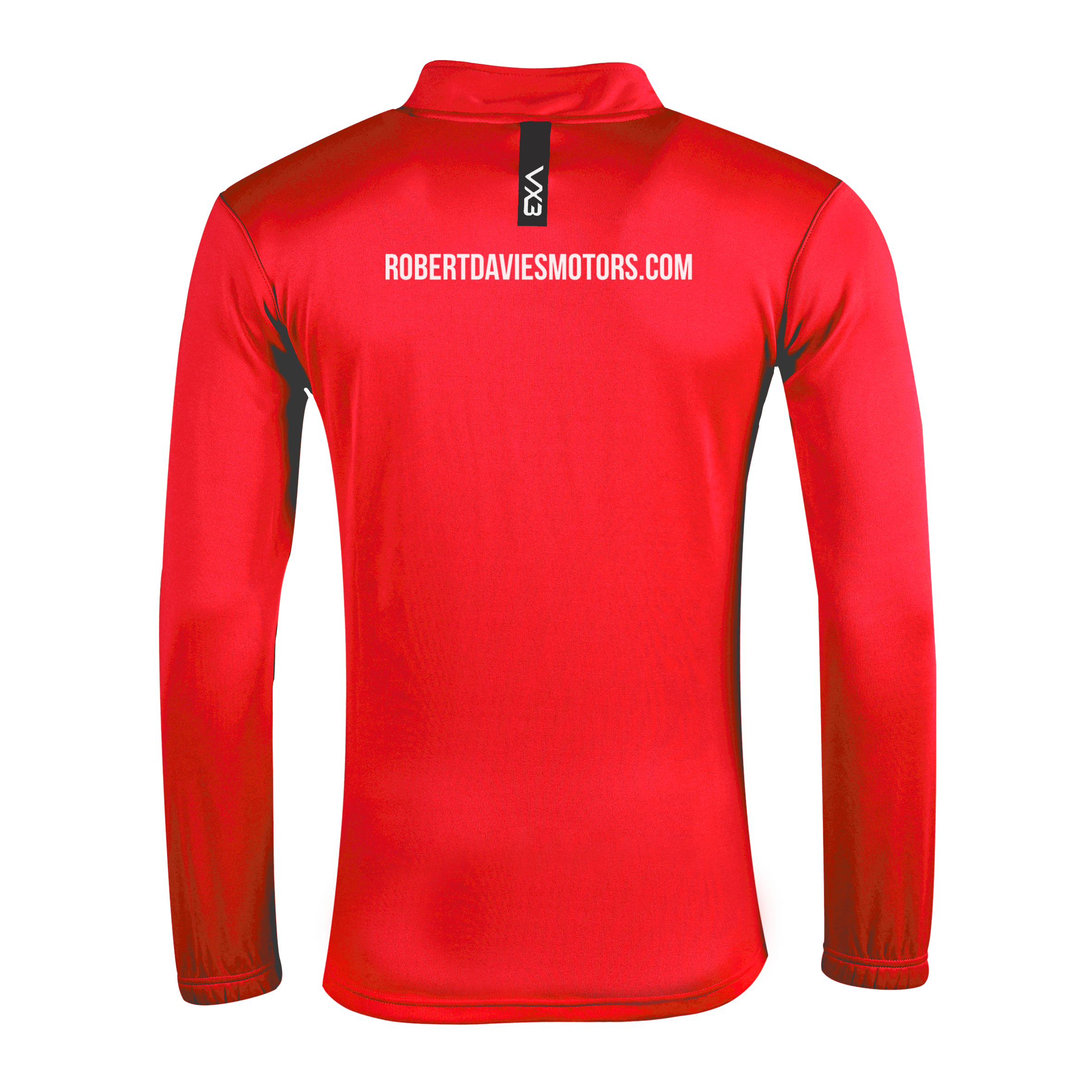 Cardigan Town FC Juniors Red Fortis Quarter Zip Sweat