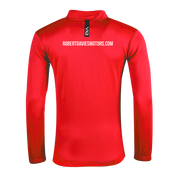 Cardigan Town FC Seniors Red Fortis Quarter Zip Sweat