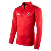 Cardigan Town FC Seniors Red Fortis Quarter Zip Sweat