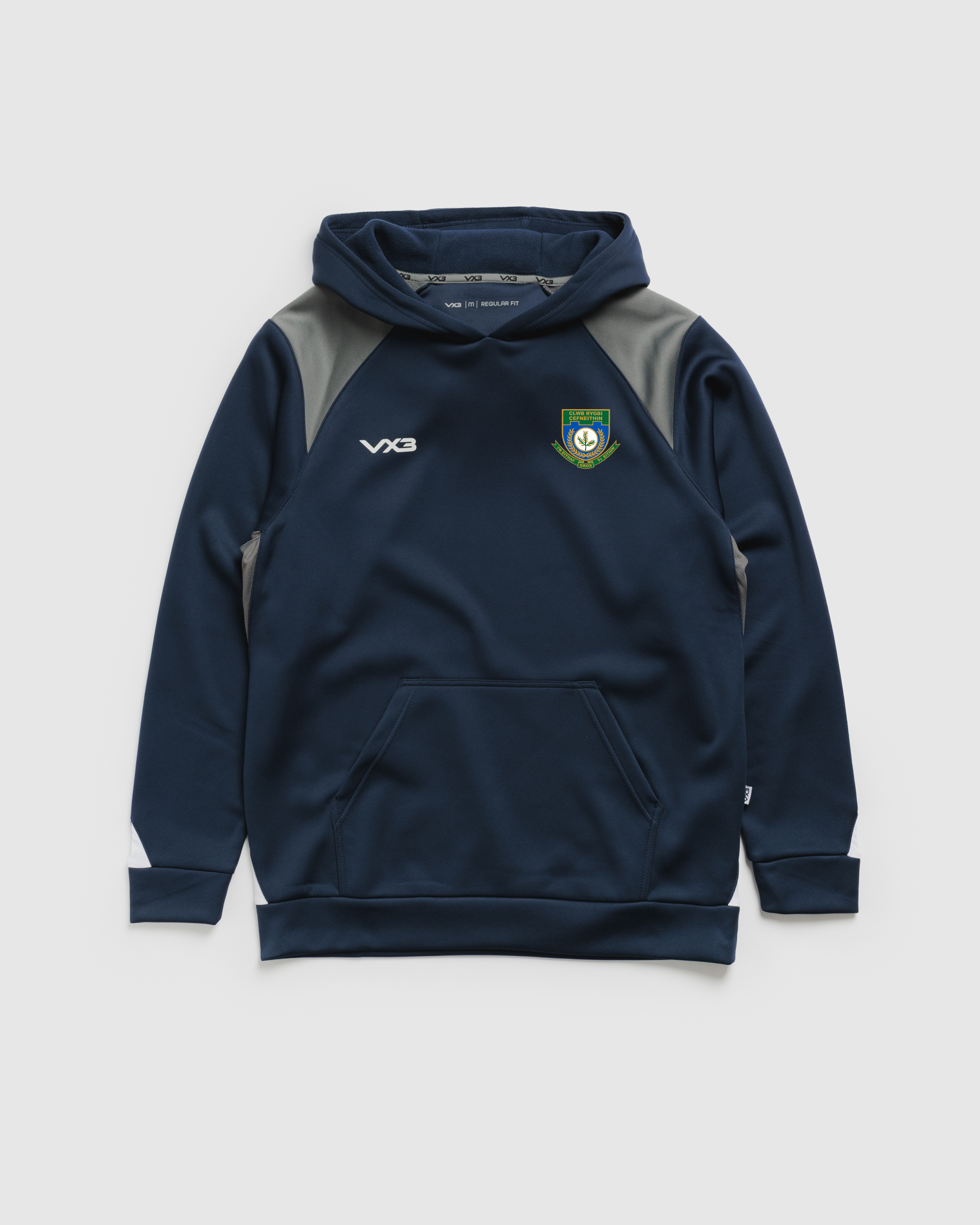 Cefneithin RFC Vertex Hoodie -Navy/Grey/White