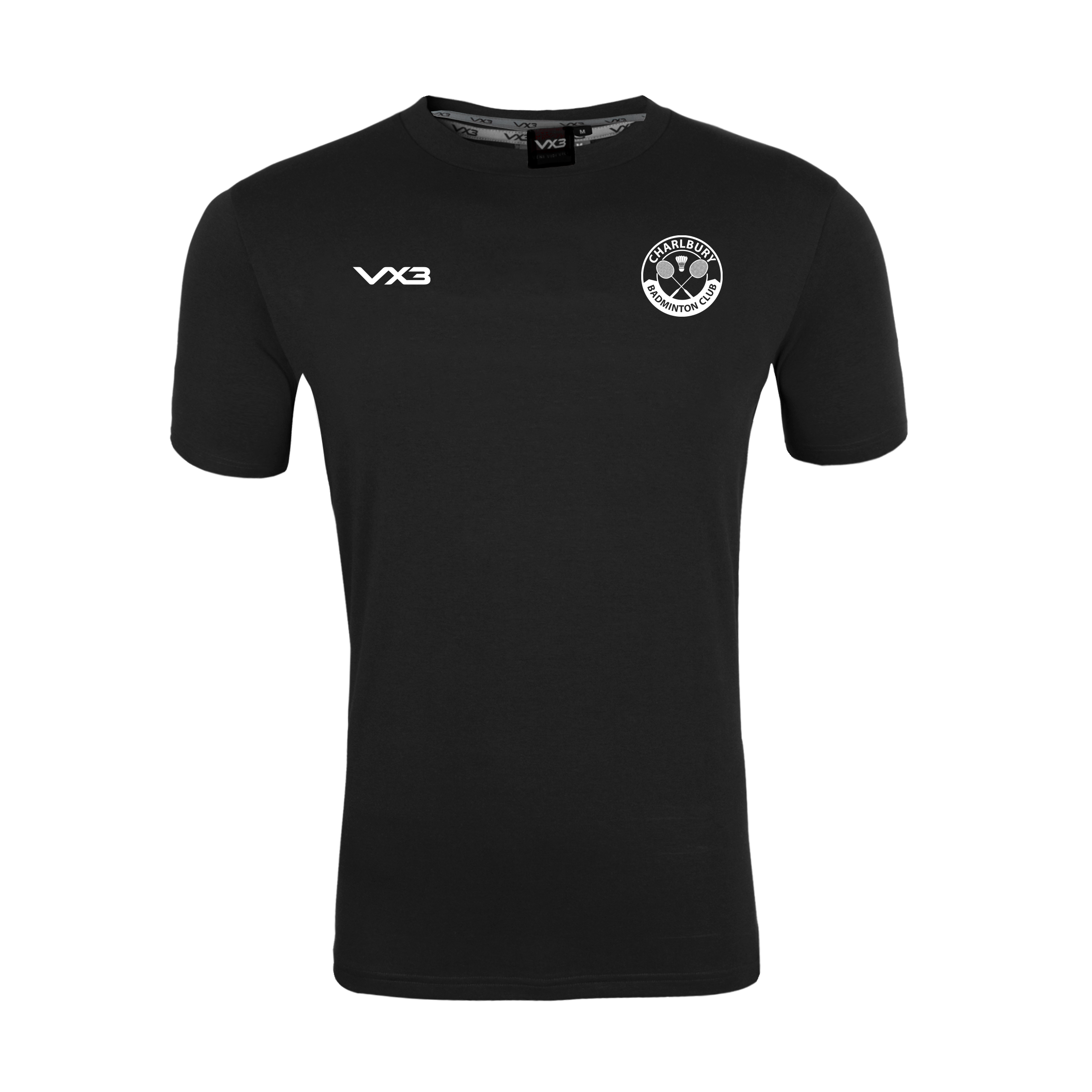 Charlbury Badminton Club Black Womens Invicta Club Tee