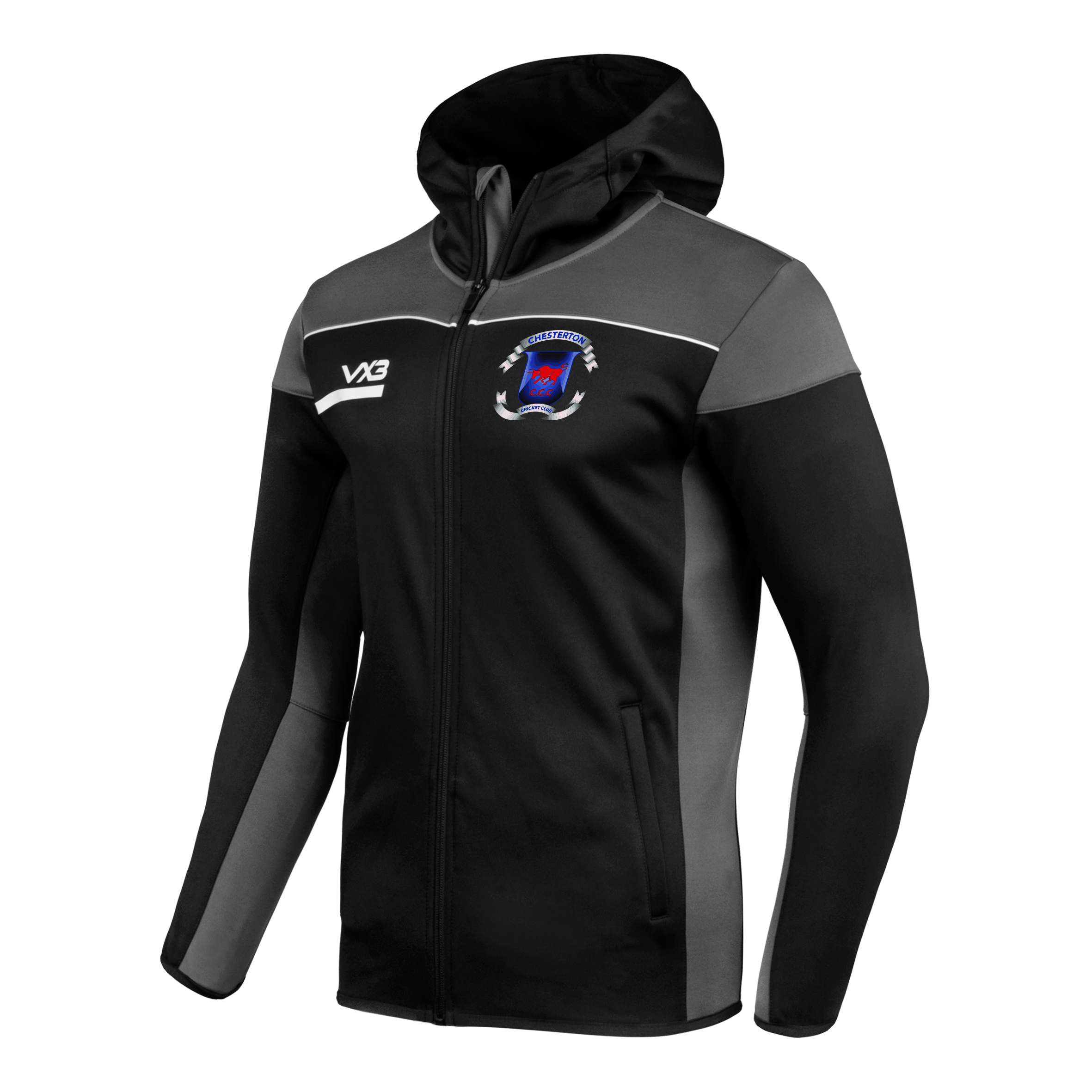 Chesterton and Wendlebury Cricket Club Opus Zoodie - Black Grey