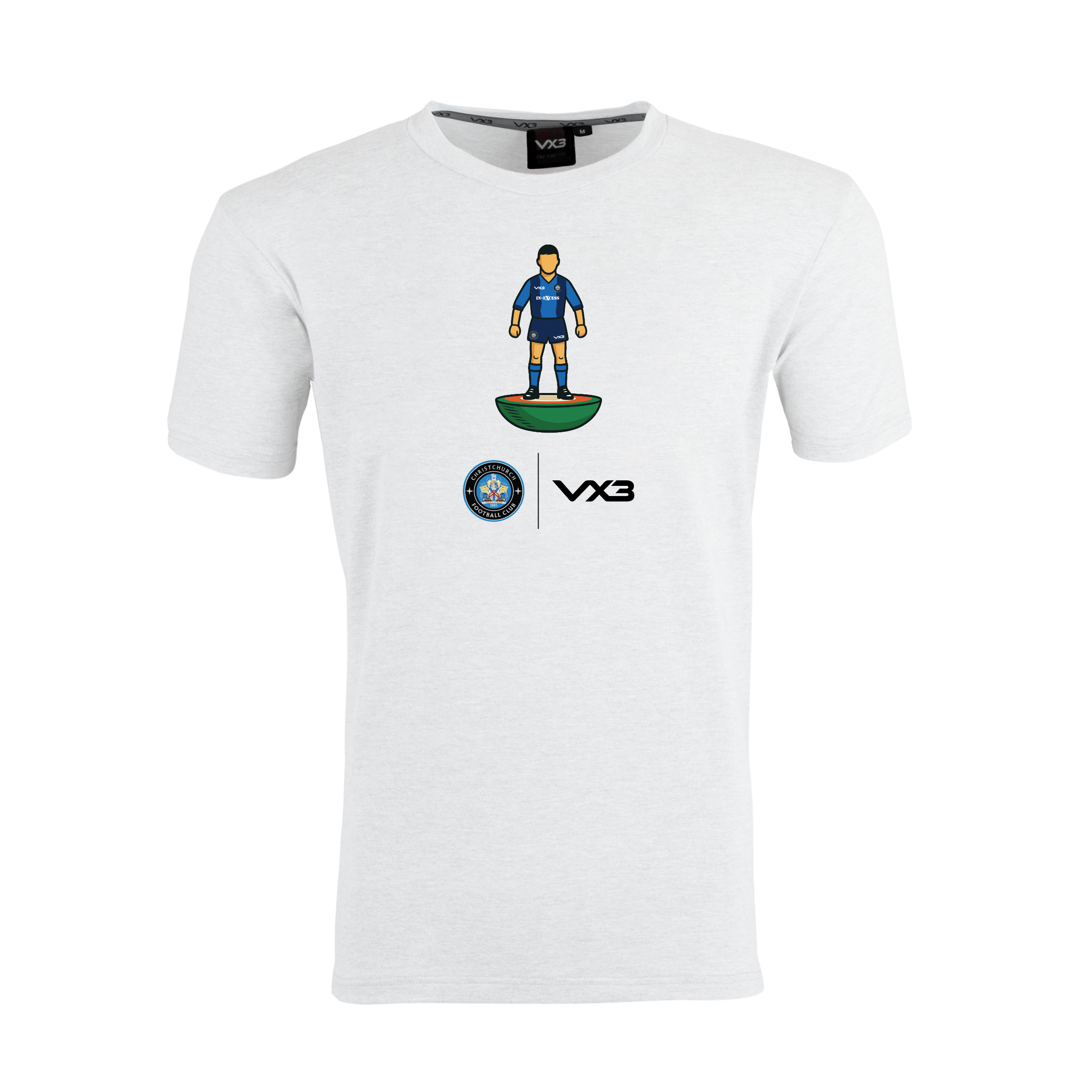 Christchurch FC White Youth Invicta Tee