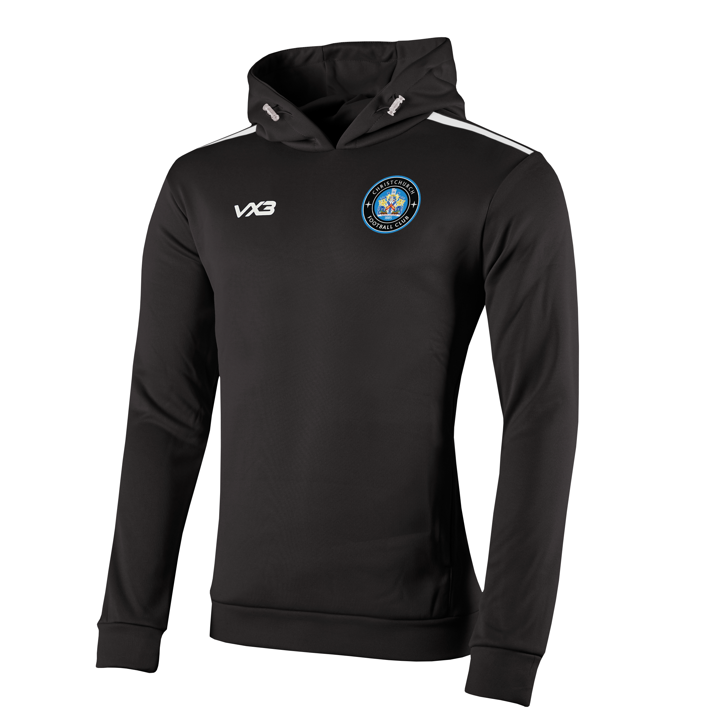 Christchurch FC Fortis Hoodie Black/White