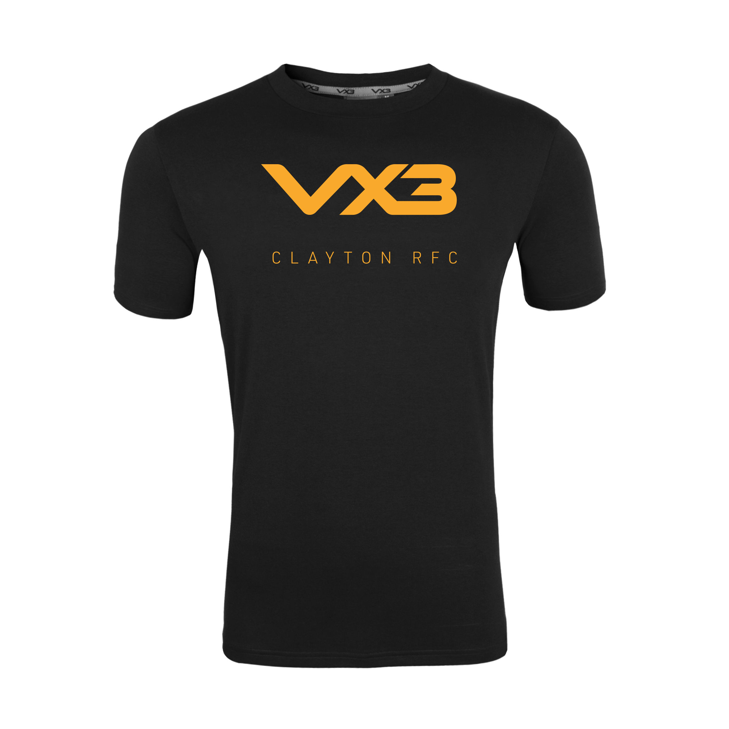 Clayton Rugby Club Black Invicta Club Tee