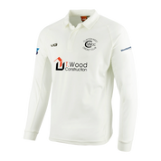 Clayton West Cricket Whites Youth Long Sleeve Shirt
