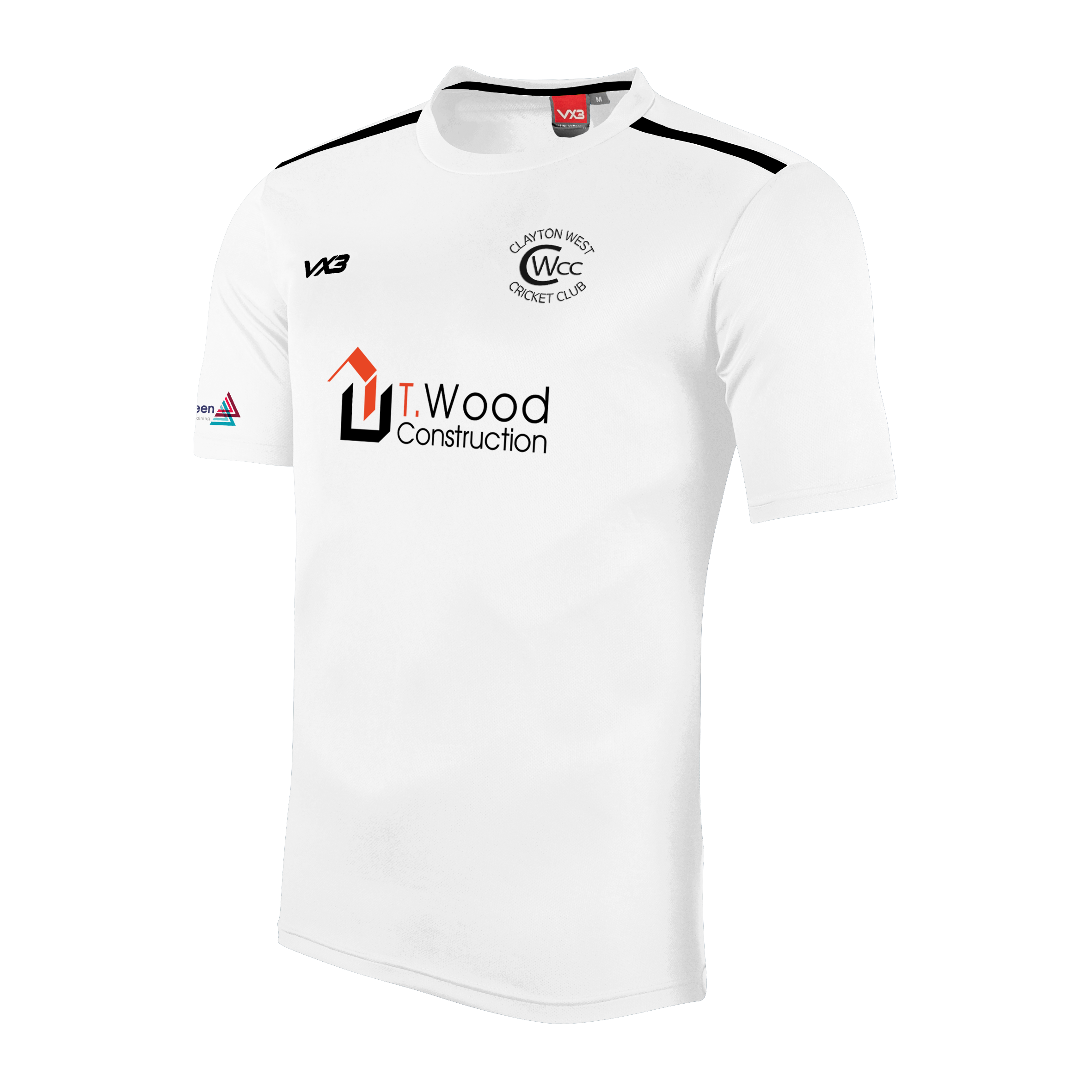Clayton West Cricket White Fortis Tee