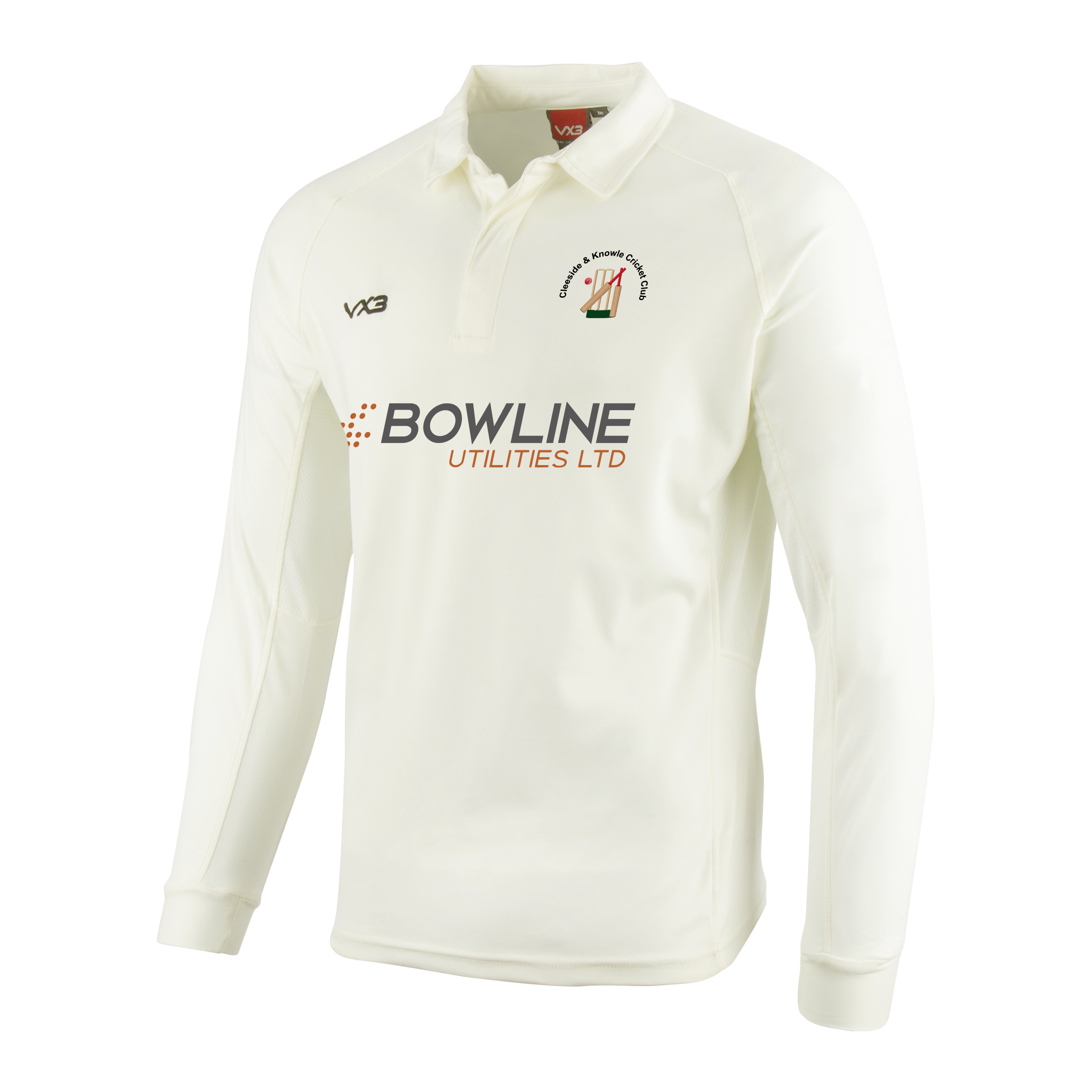 Cleeside & Knowle Cricket Club Cricket Whites Long Sleeve Shirt