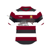 Cleve RFC Rugby Shirt Black/Maroon/White