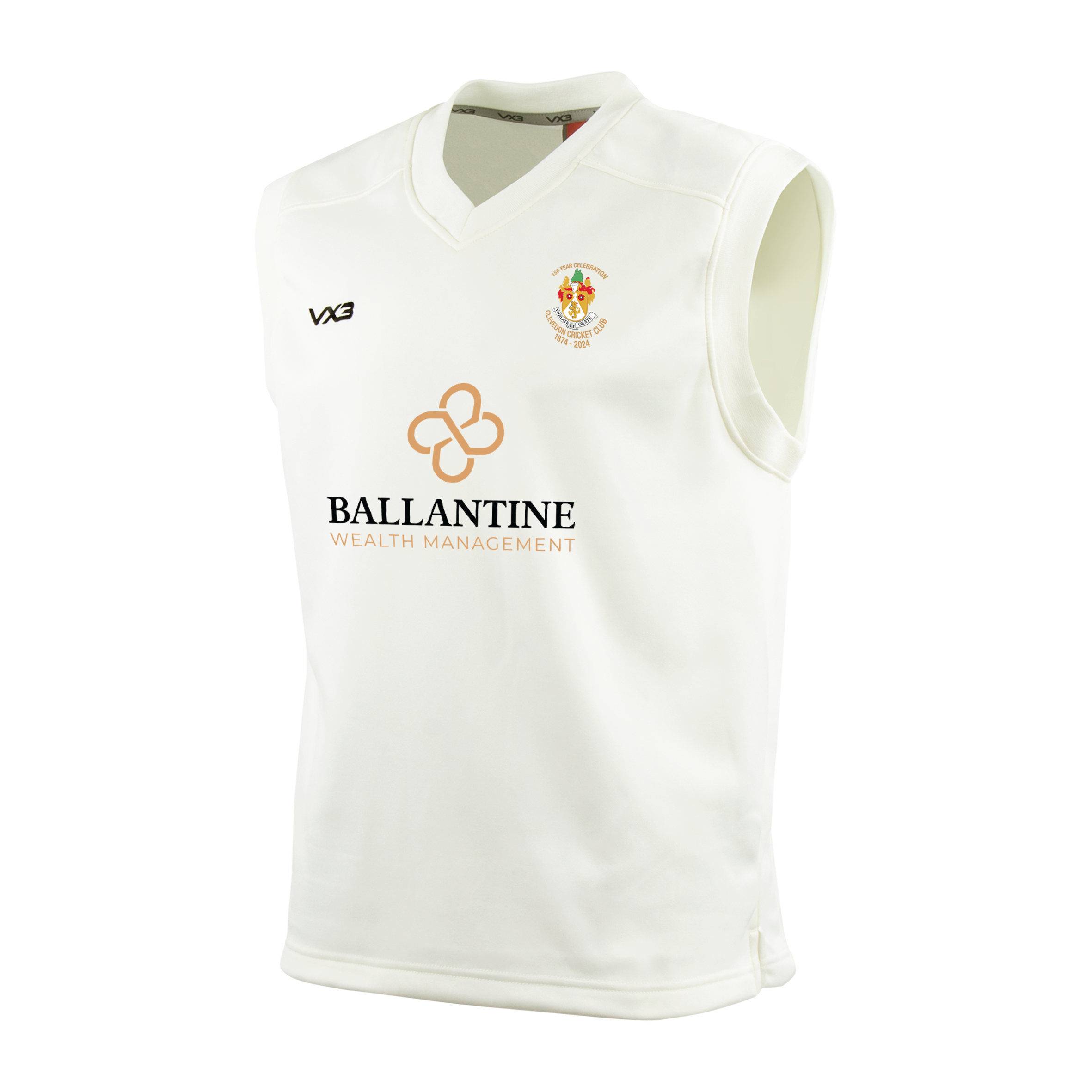 Clevedon Cricket Club Cricket Whites Youth Slipover Elite
