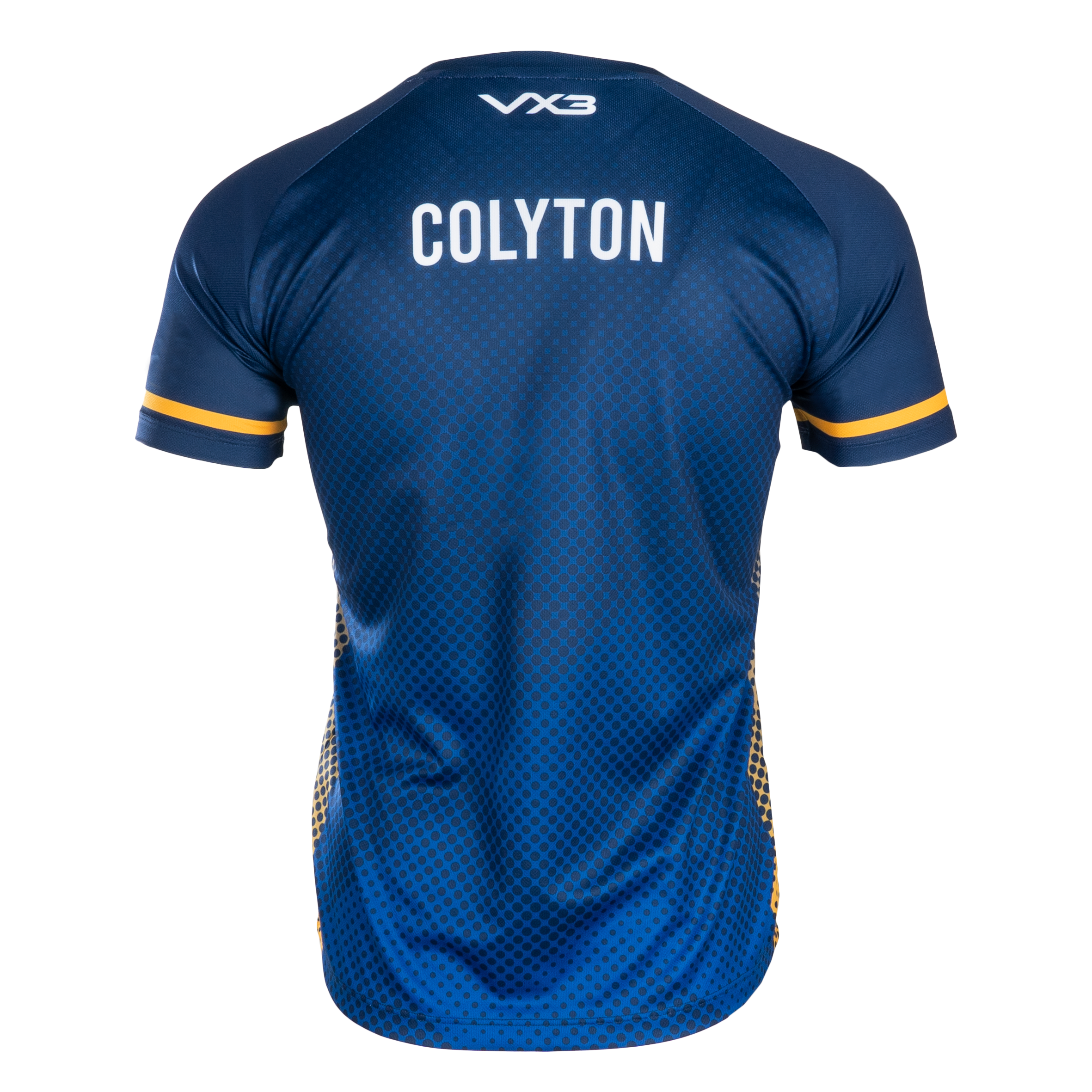 Colyton Grammar School Tee Navy/Hero Blue/Amber