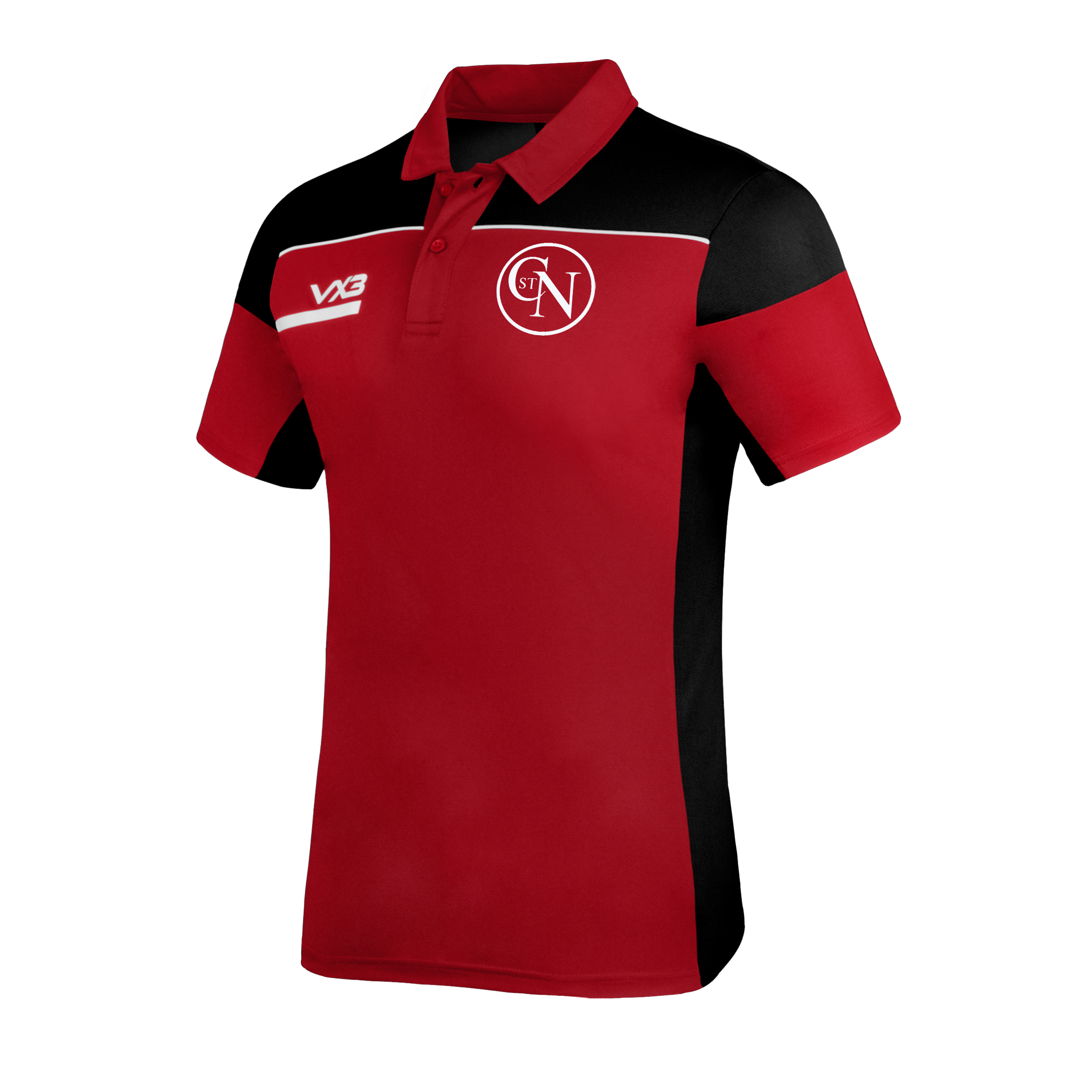 Combe St Nicholas FC Opus Polo - Red Black