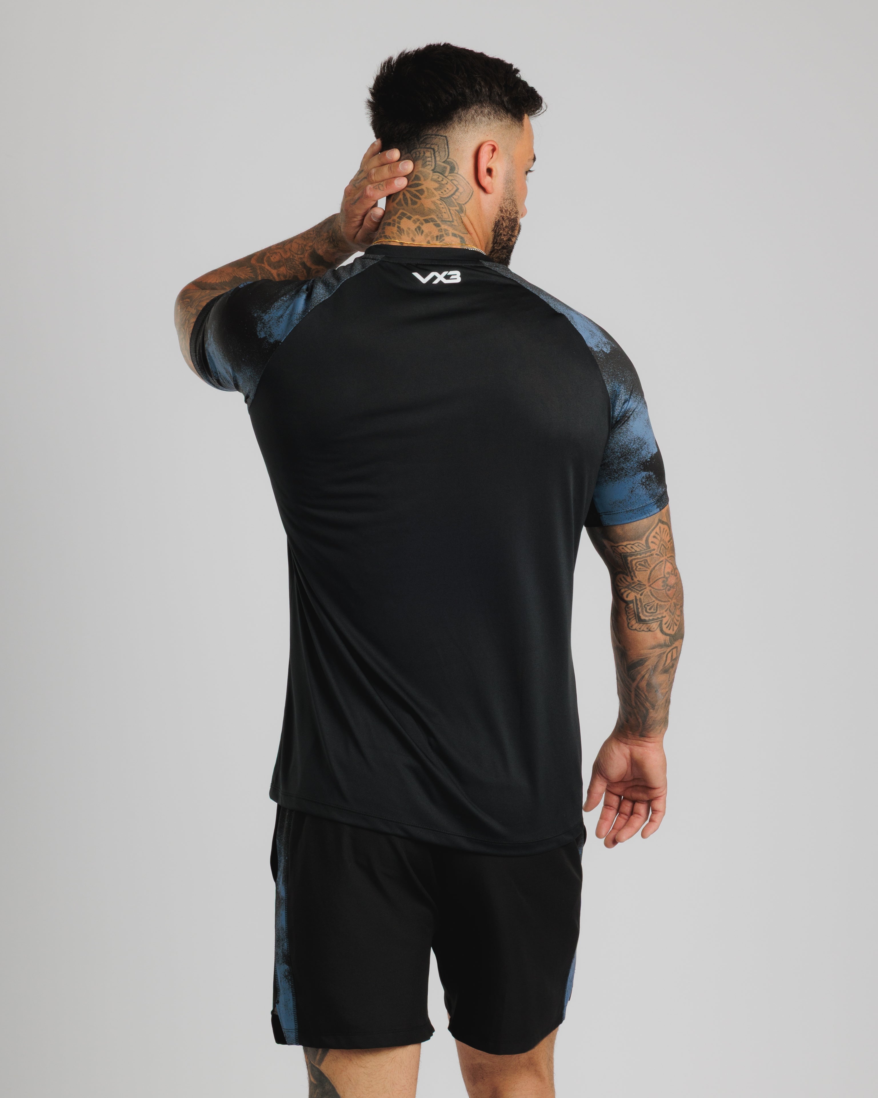 Conquer Tee - Black/Steel Blue
