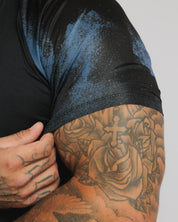 Conquer Tee - Black/Steel Blue