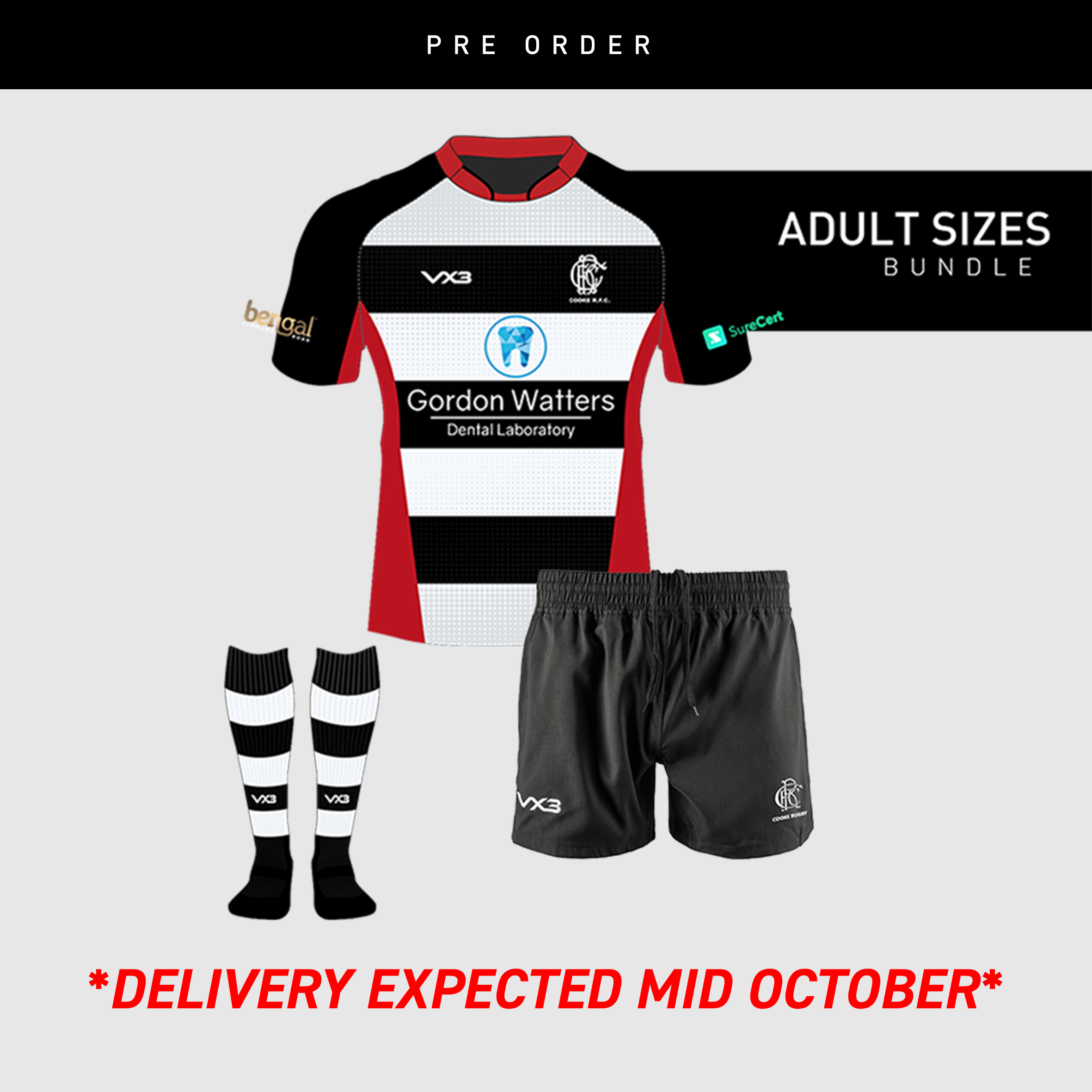 COOKE RFC Playing Bundle (ADULTS SIZING)