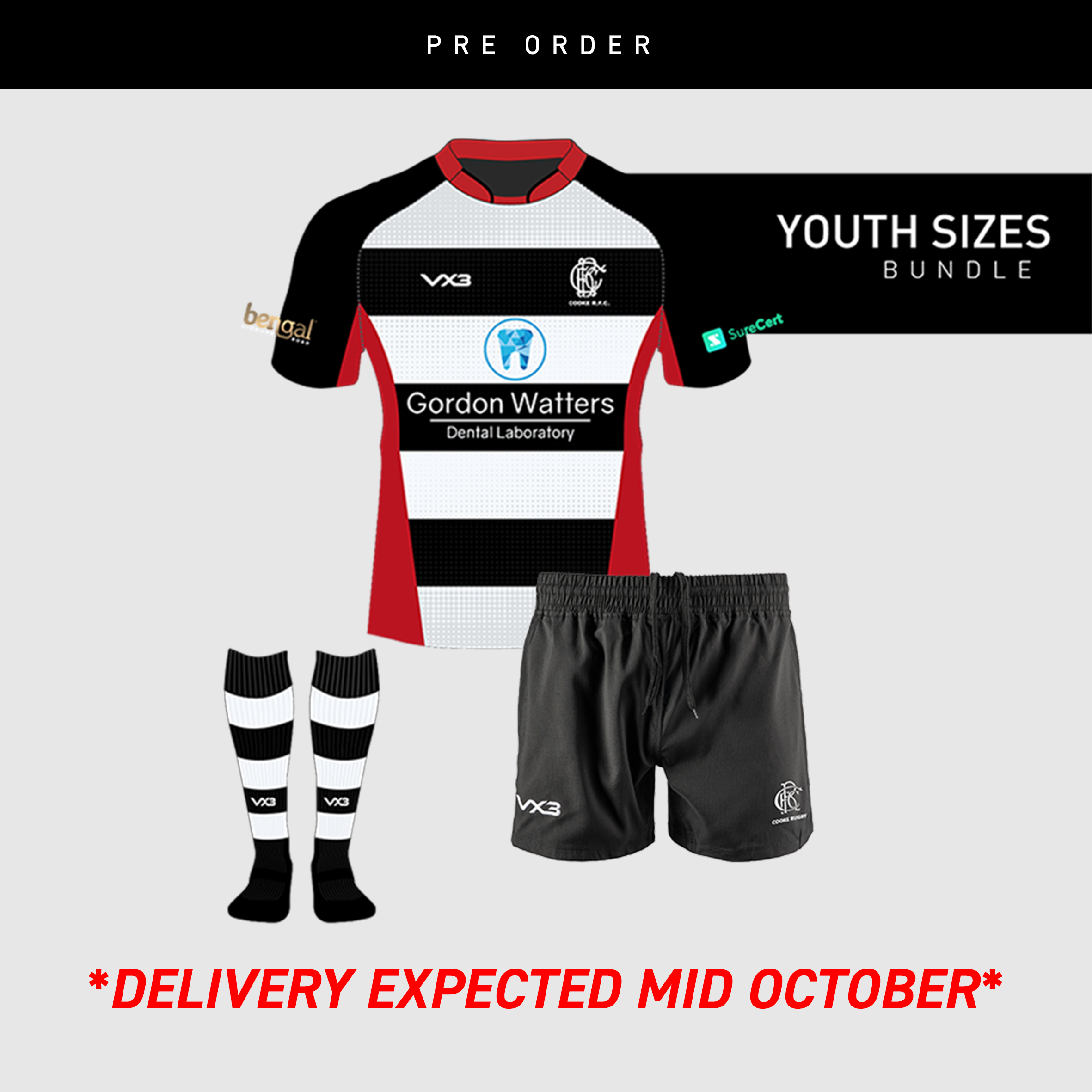 COOKE RFC Playing Bundle (Youth Sizing)
