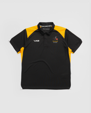 Cornwall Cricket Super9s Vertex Polo -Black/Amber/White