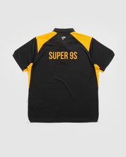 Cornwall Cricket Super9s Vertex Polo -Black/Amber/White