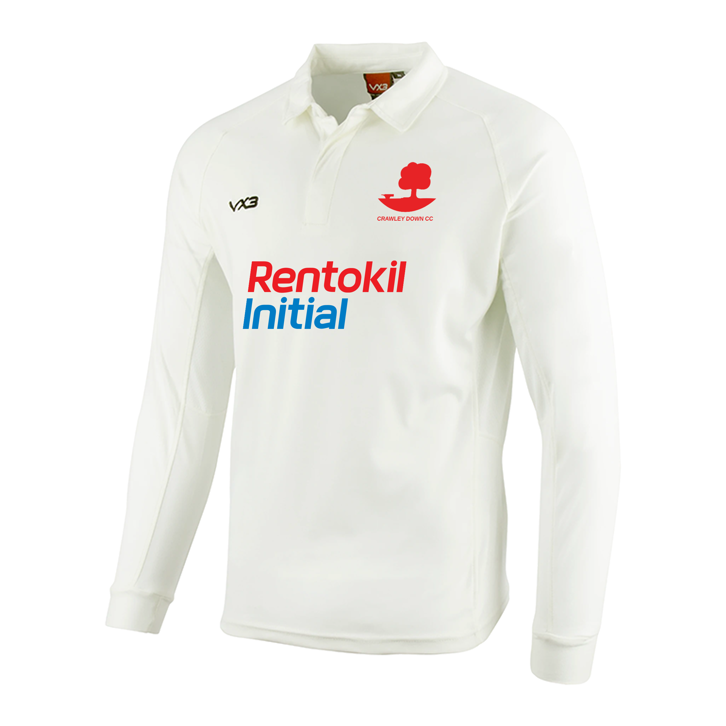 Crawley Down Cricket Club Youth Long Sleeve Shirt