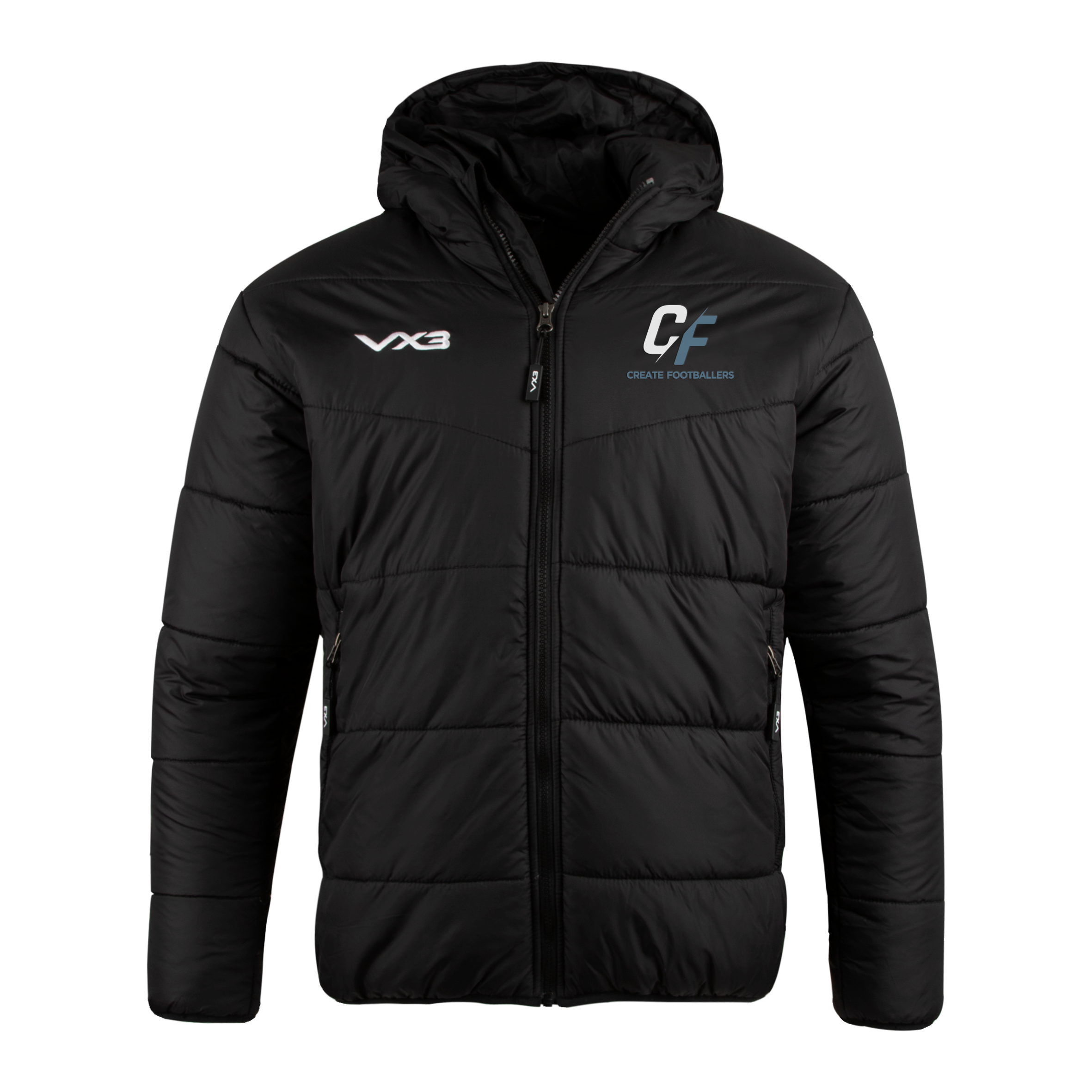 Create Footballers Lorica Quilted Jacket Youth