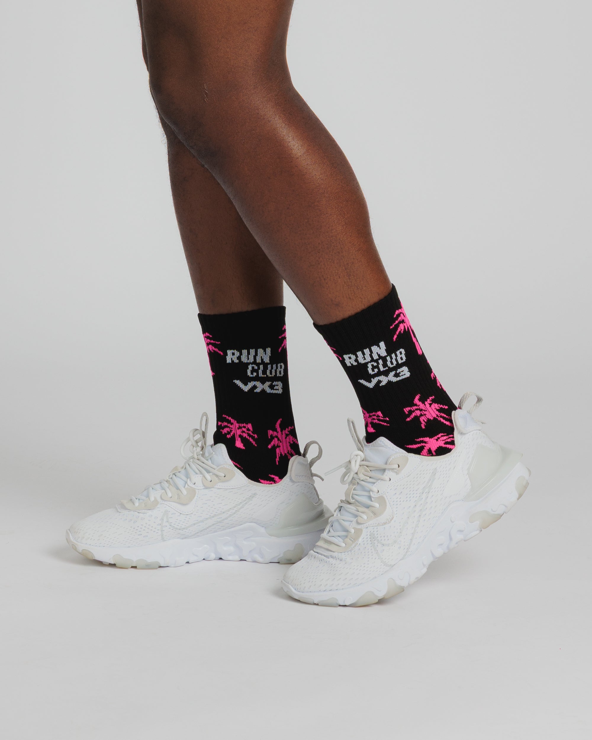 VX3 Run Club Sock Black/Pink