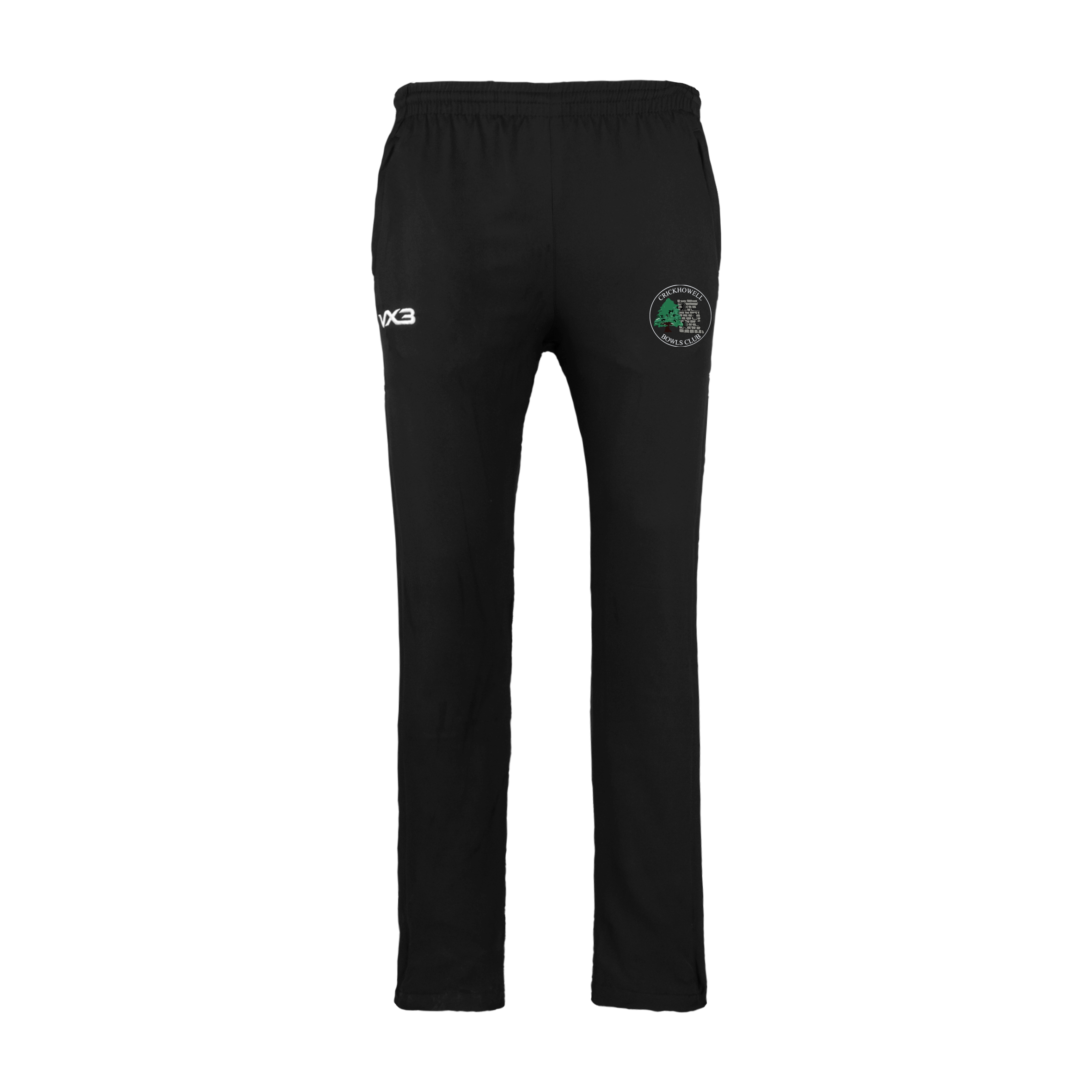 Crickhowell Bowls Club Black Braca Trackpant