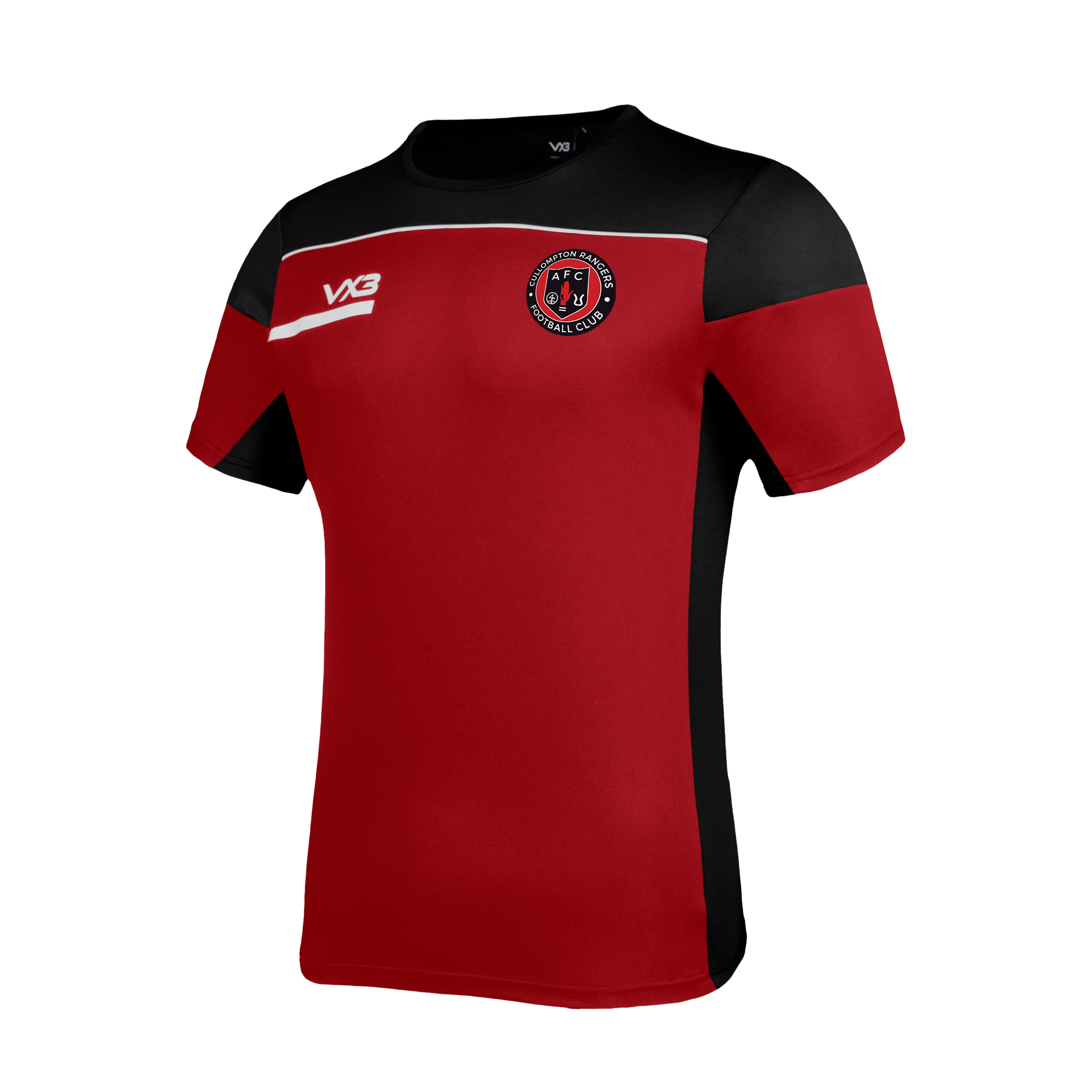 Cullompton Rangers FC Opus Tee Youth - Red Black